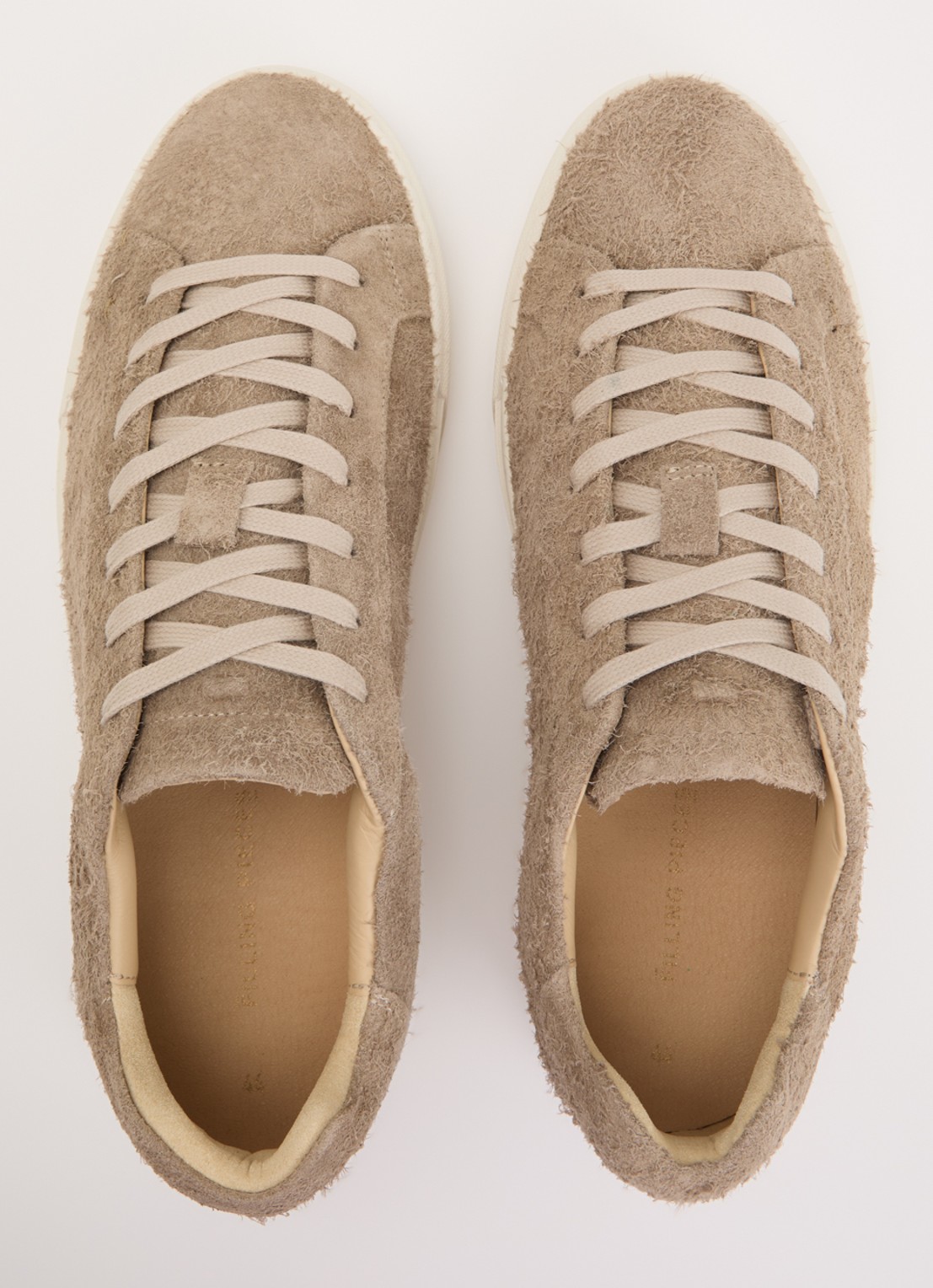 Filling Pieces Tiebreak Fuzz sneaker van  suède met structuur - detail 2 donkerbeige