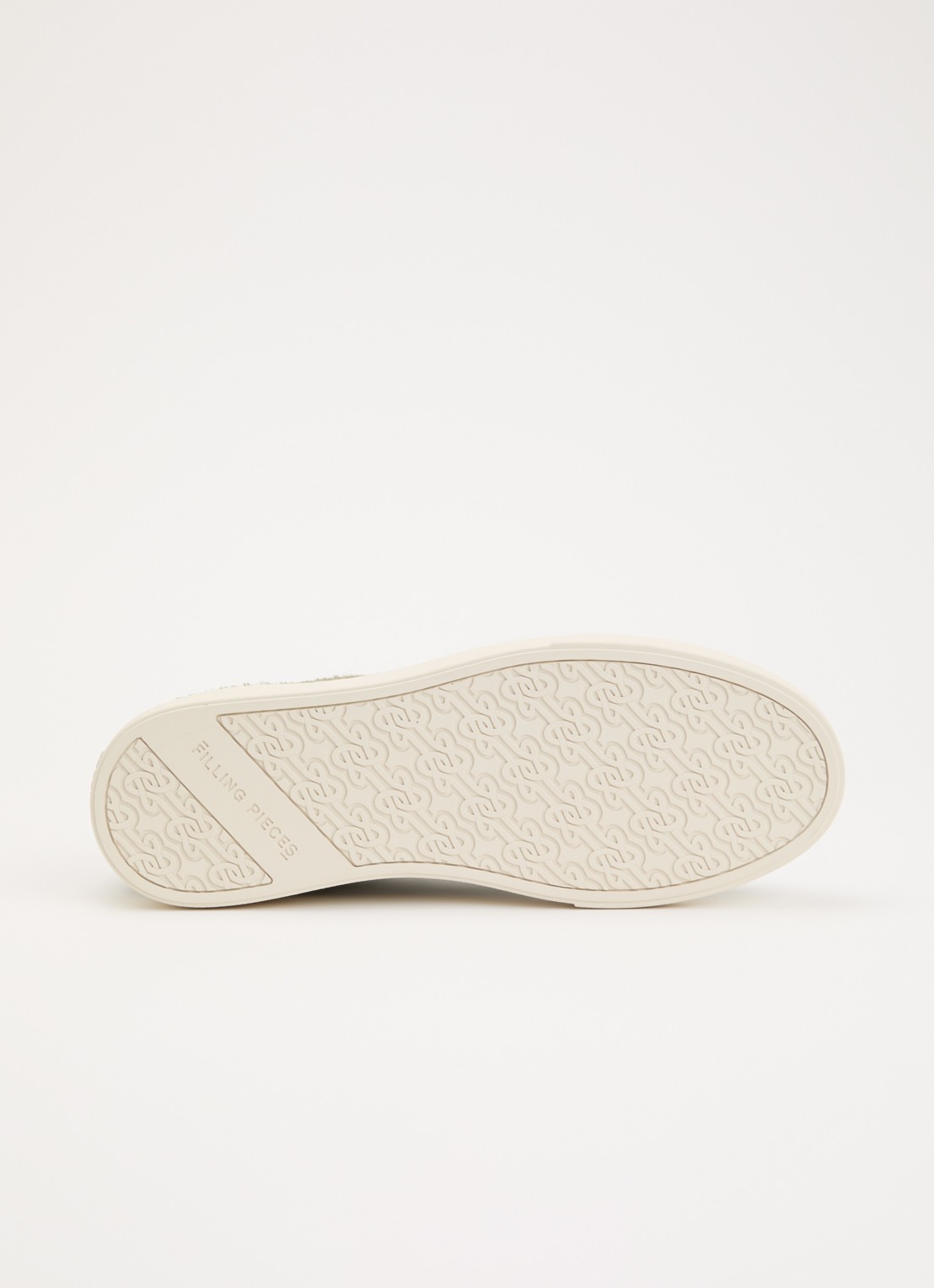 Filling Pieces Tiebreak Fuzz sneaker van  suède met structuur - detail 3 lichtgroen