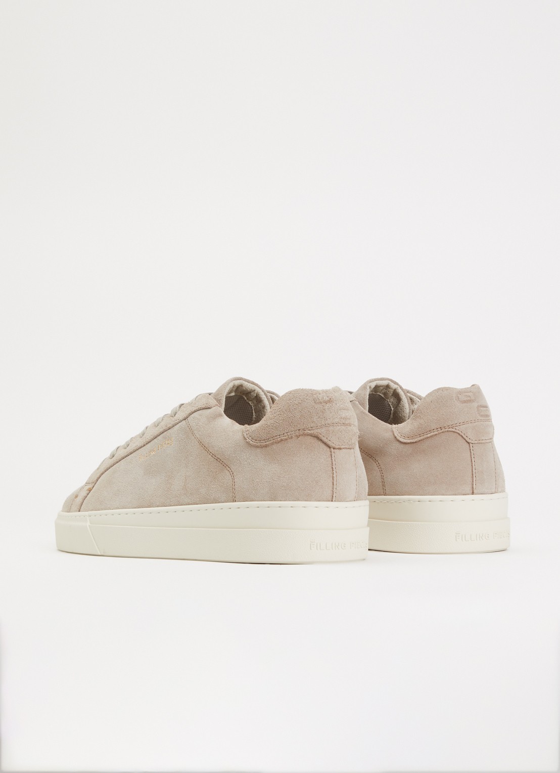 Filling Pieces Tiebreak sneaker van suède - achterkant grijs