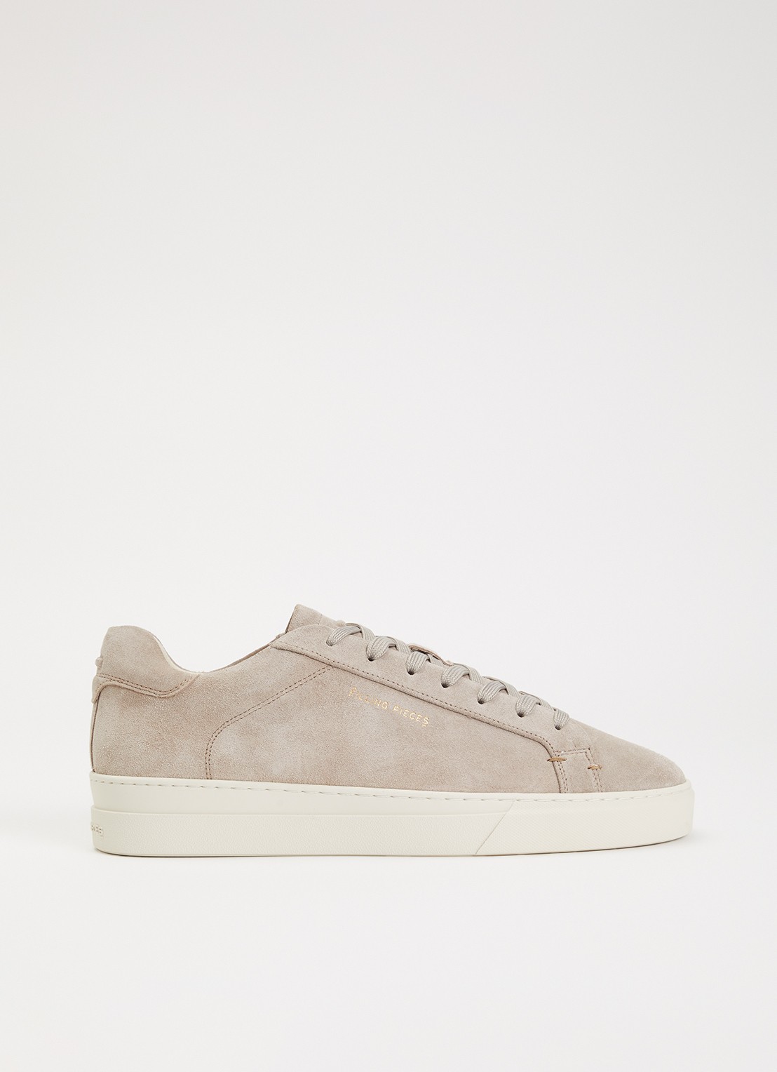 Filling Pieces Tiebreak sneaker van suède - voorkant 2 grijs