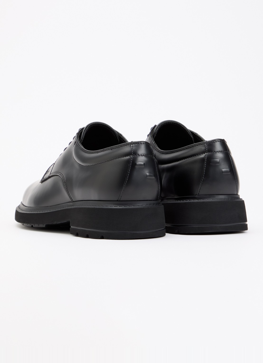 Filling Pieces Veterschoen van leer - achterkant 2 zwart