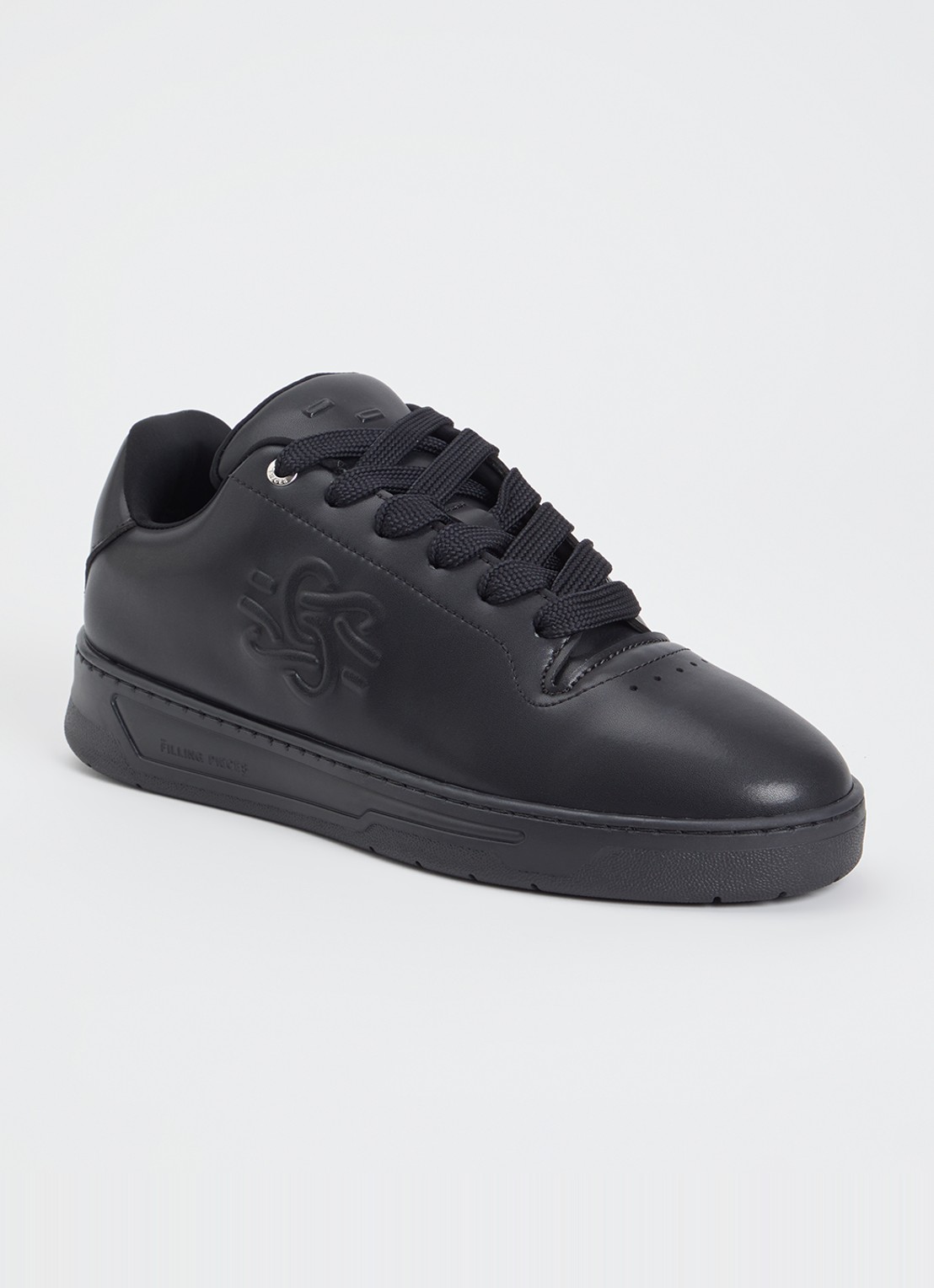 Filling Pieces Voyager Knot sneaker van leer - voorkant zwart