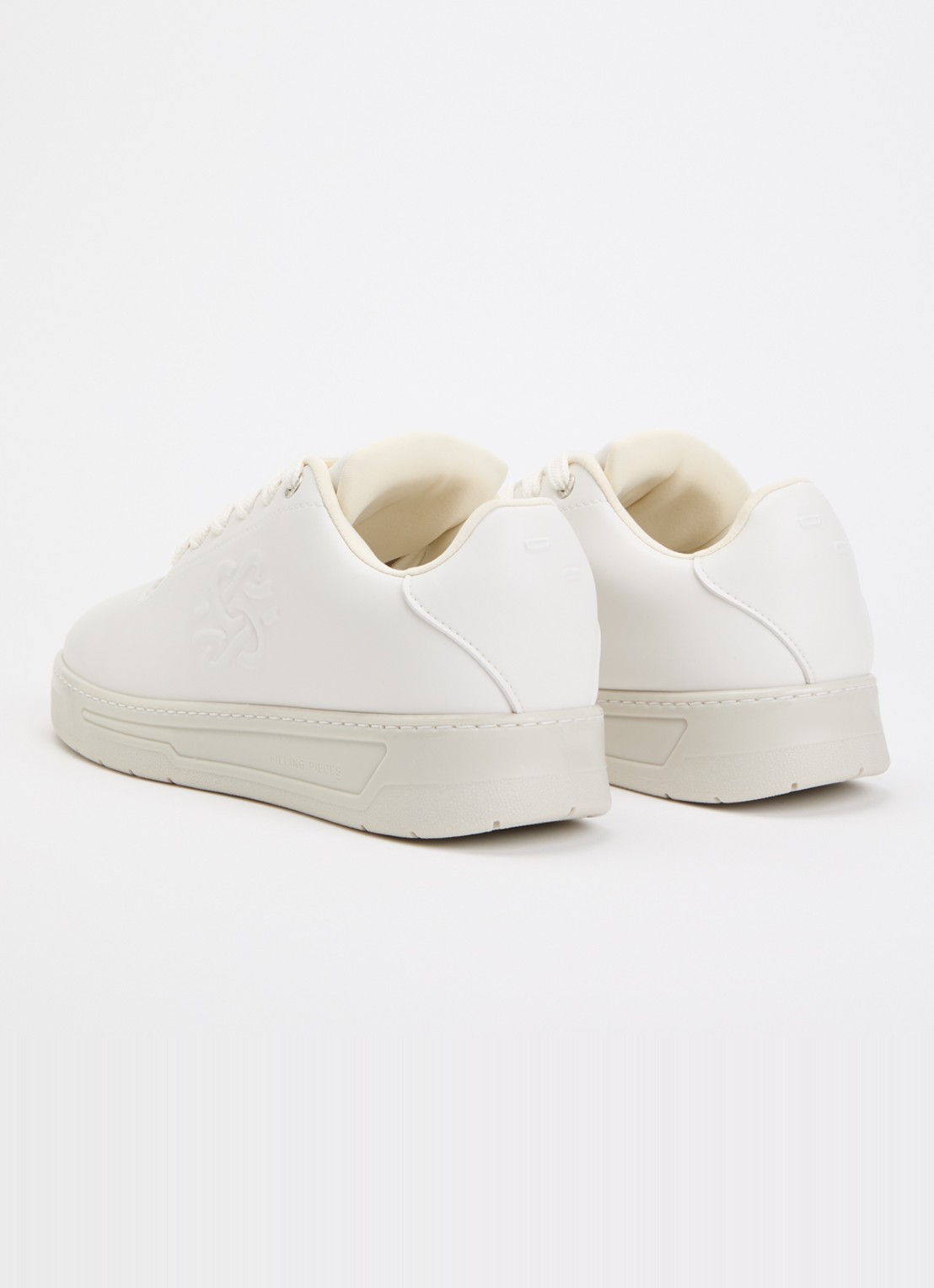 Filling Pieces Voyager Knot sneaker van leer - achterkant gebroken wit