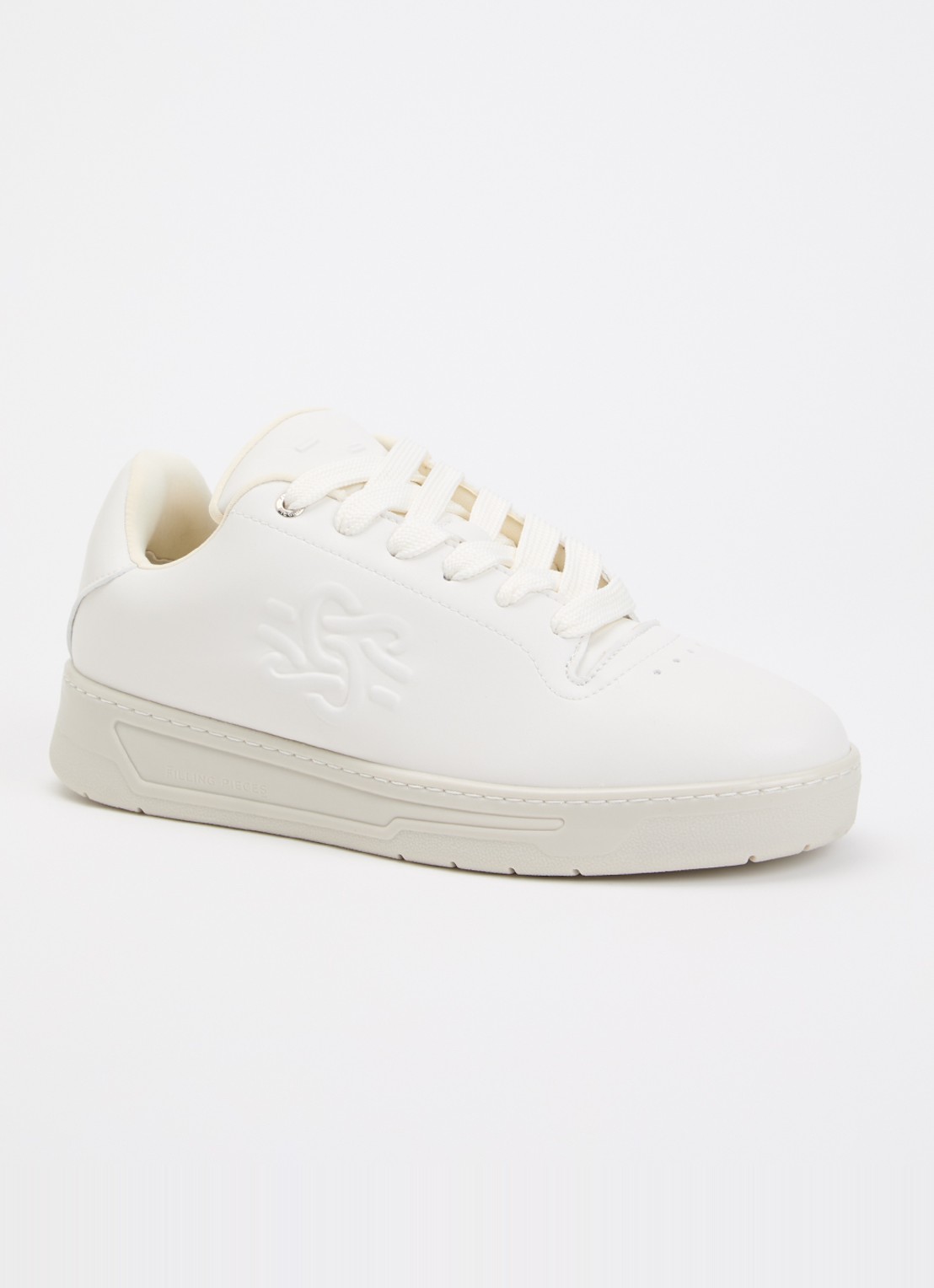 Filling Pieces Voyager Knot sneaker van leer - voorkant 5 gebroken wit