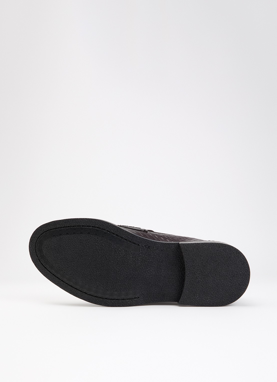 Filling Pieces Woven Twist loafer van leer met gevlochten detail - detail 3 chocoladebruin