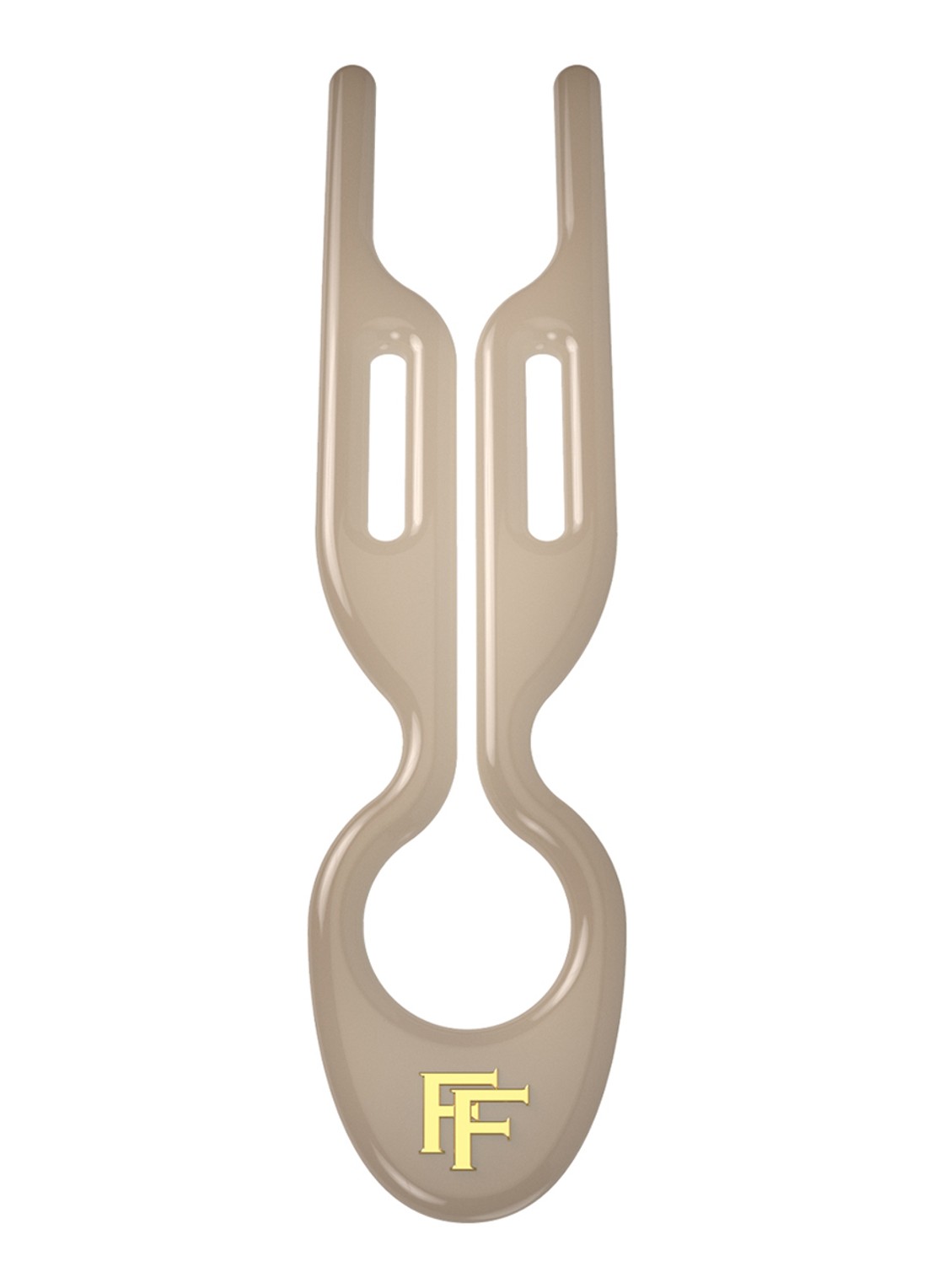 Fiona Franchimon Nº 1 Hairpin - haarpin set van 3  - detail 3 soft beige