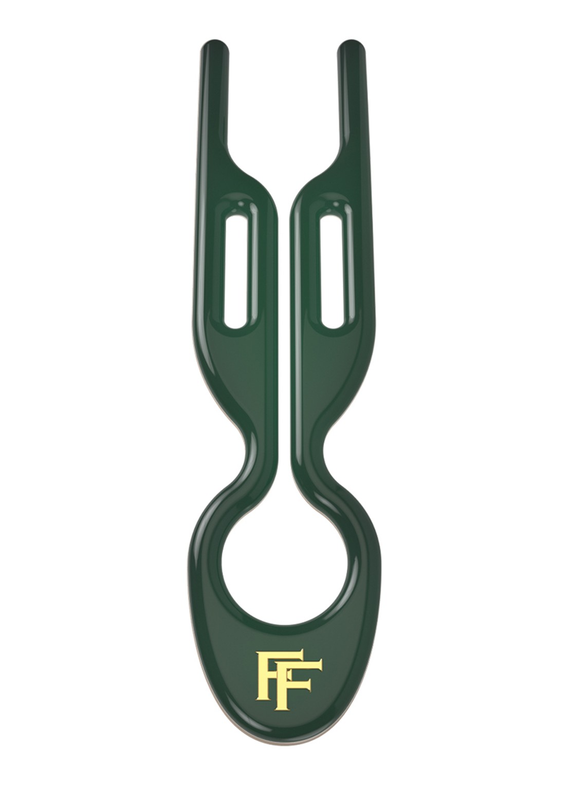Fiona Franchimon Nº 1 Hairpin - haarpin set van 3  - detail emerald green