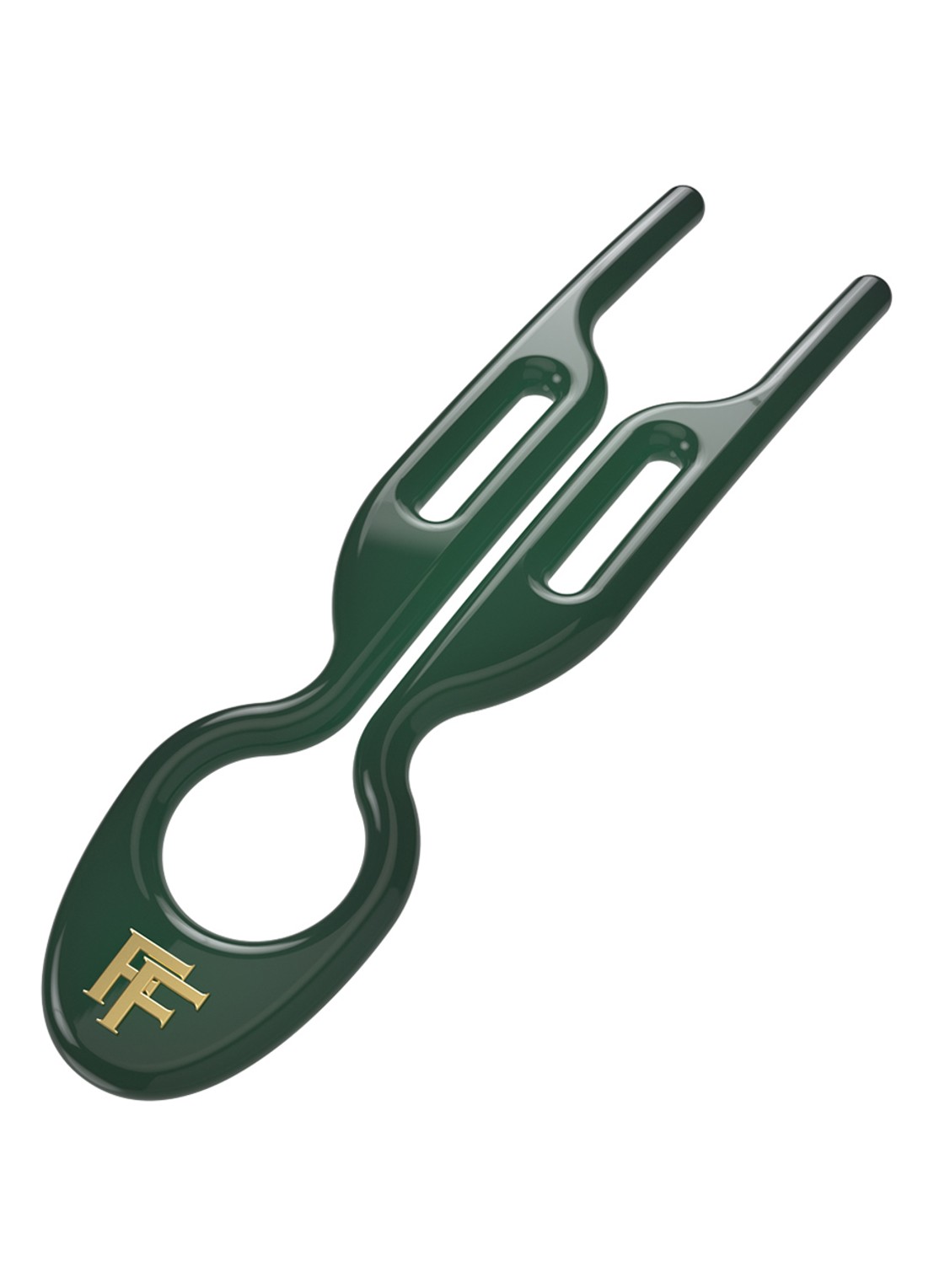 Fiona Franchimon Nº 1 Hairpin - haarpin set van 3  - voorkant 5 emerald green
