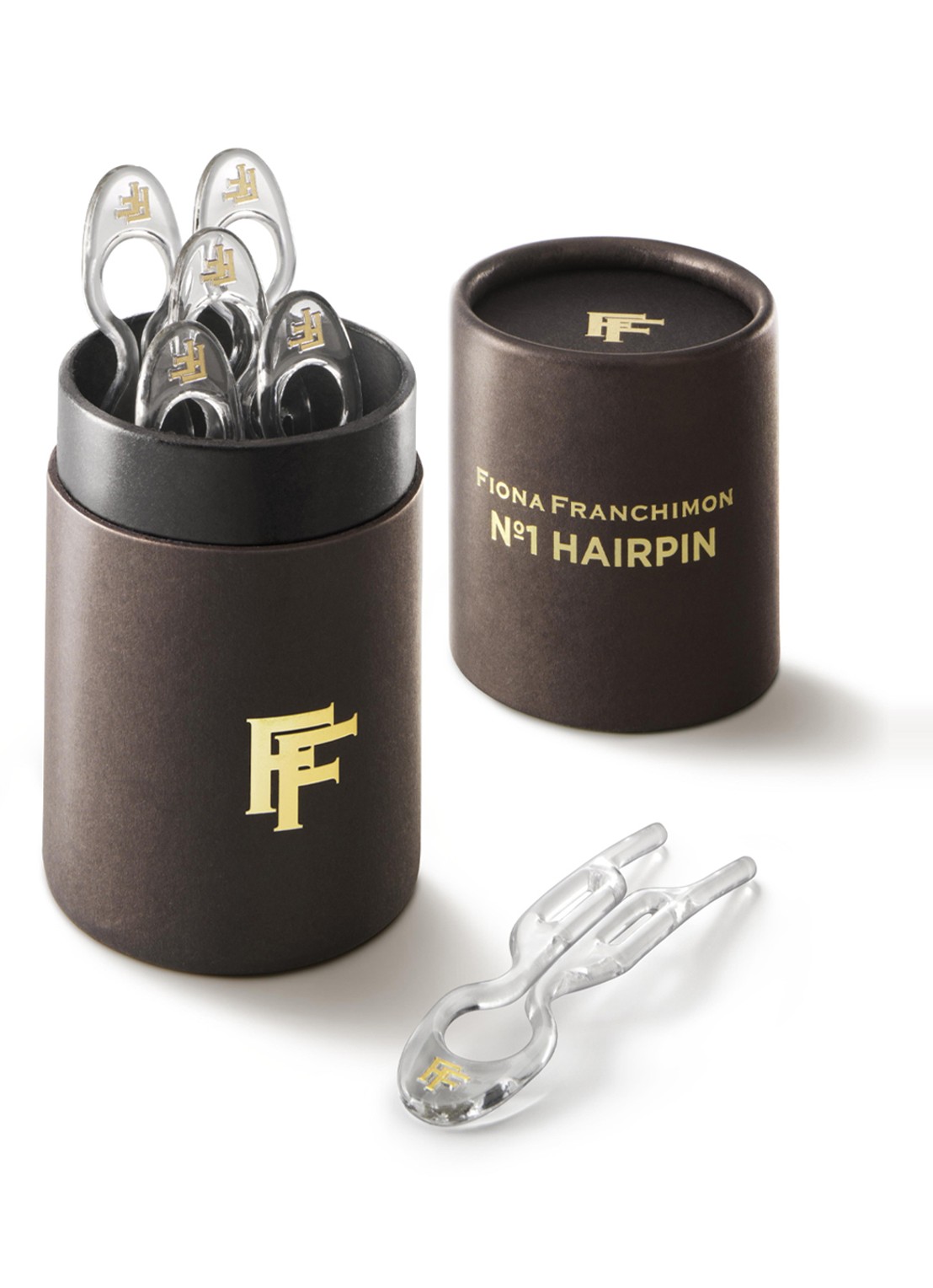Fiona Franchimon Nº 1 Hairpin - haarpin set van 5 - detail 3 transparent