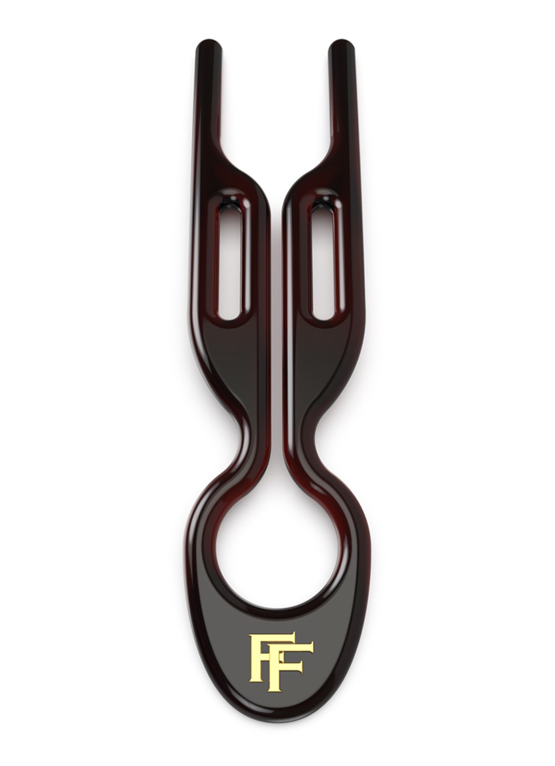 Fiona Franchimon Nº 1 Hairpin - haarpin set van 5 - detail 3 brown