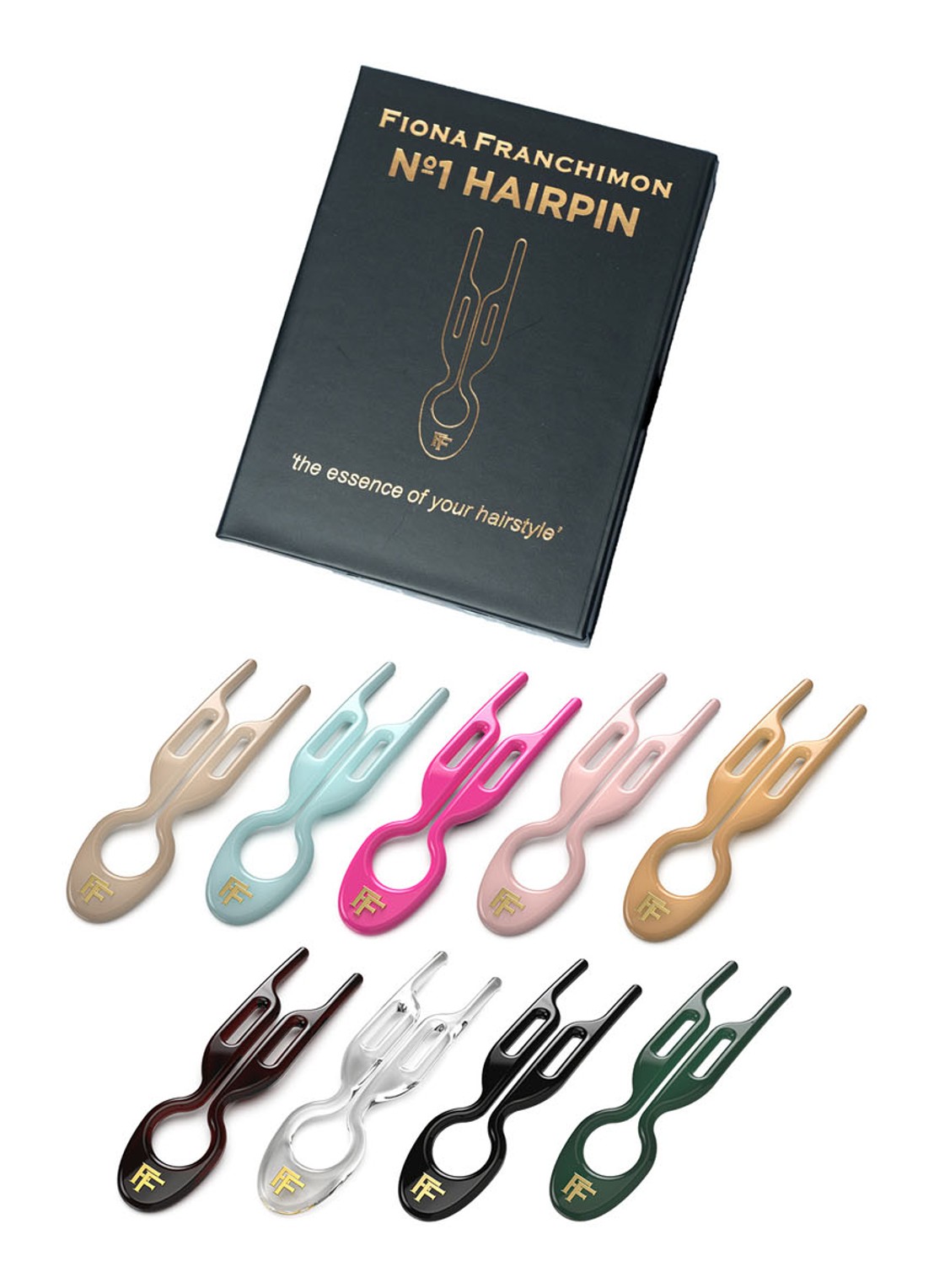 Fiona Franchimon Nº 1 Hairpin - haarpin set van 9 - voorkant 2 grand collection box