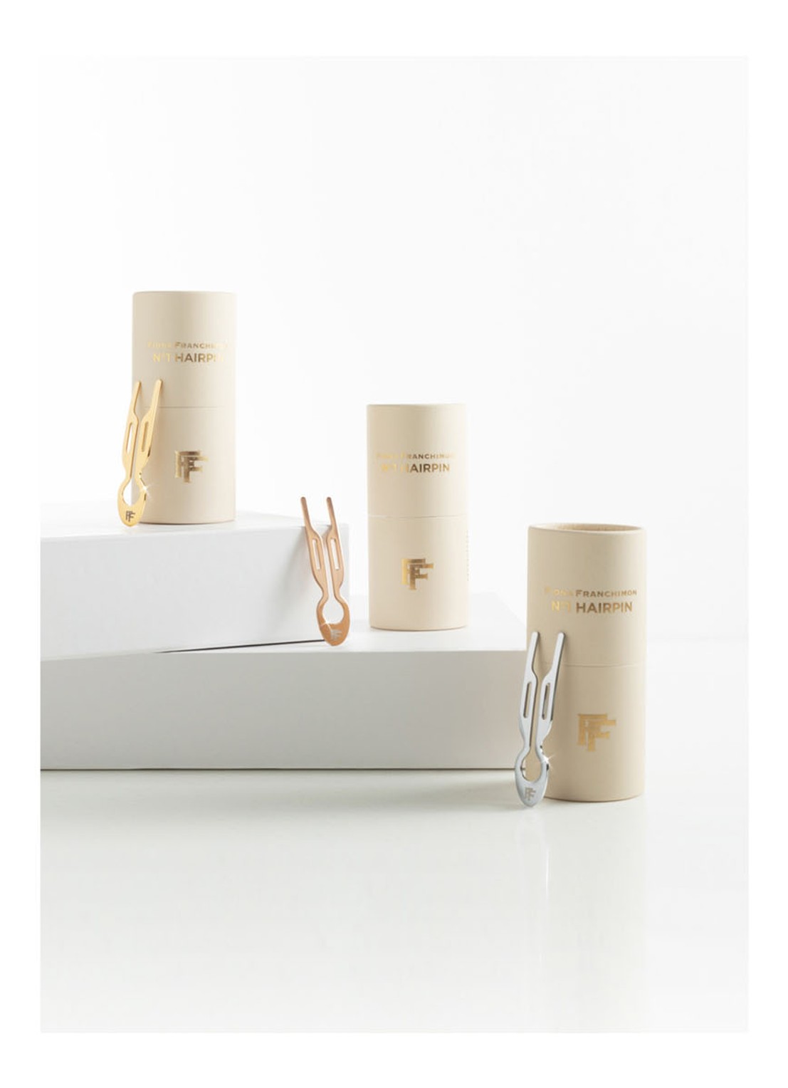 Fiona Franchimon Nº 1 Hairpin - haarpin  - detail 5 white gold