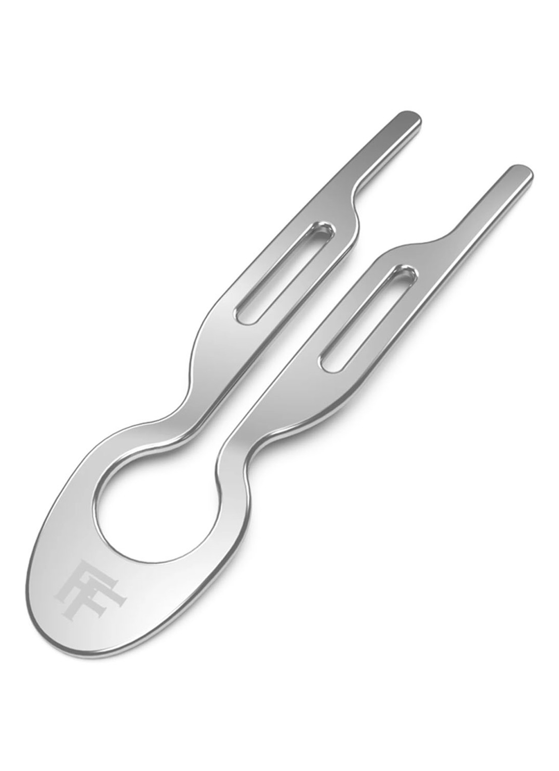 Fiona Franchimon Nº 1 Hairpin - haarpin  - voorkant white gold