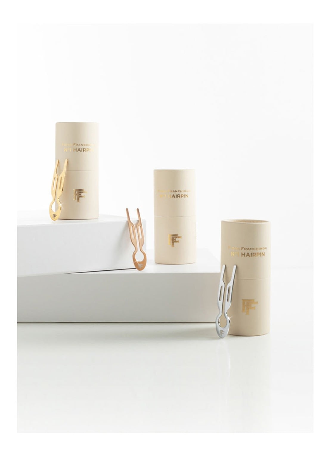 Fiona Franchimon Nº 1 Hairpin - haarpin  - detail 5 yellow gold