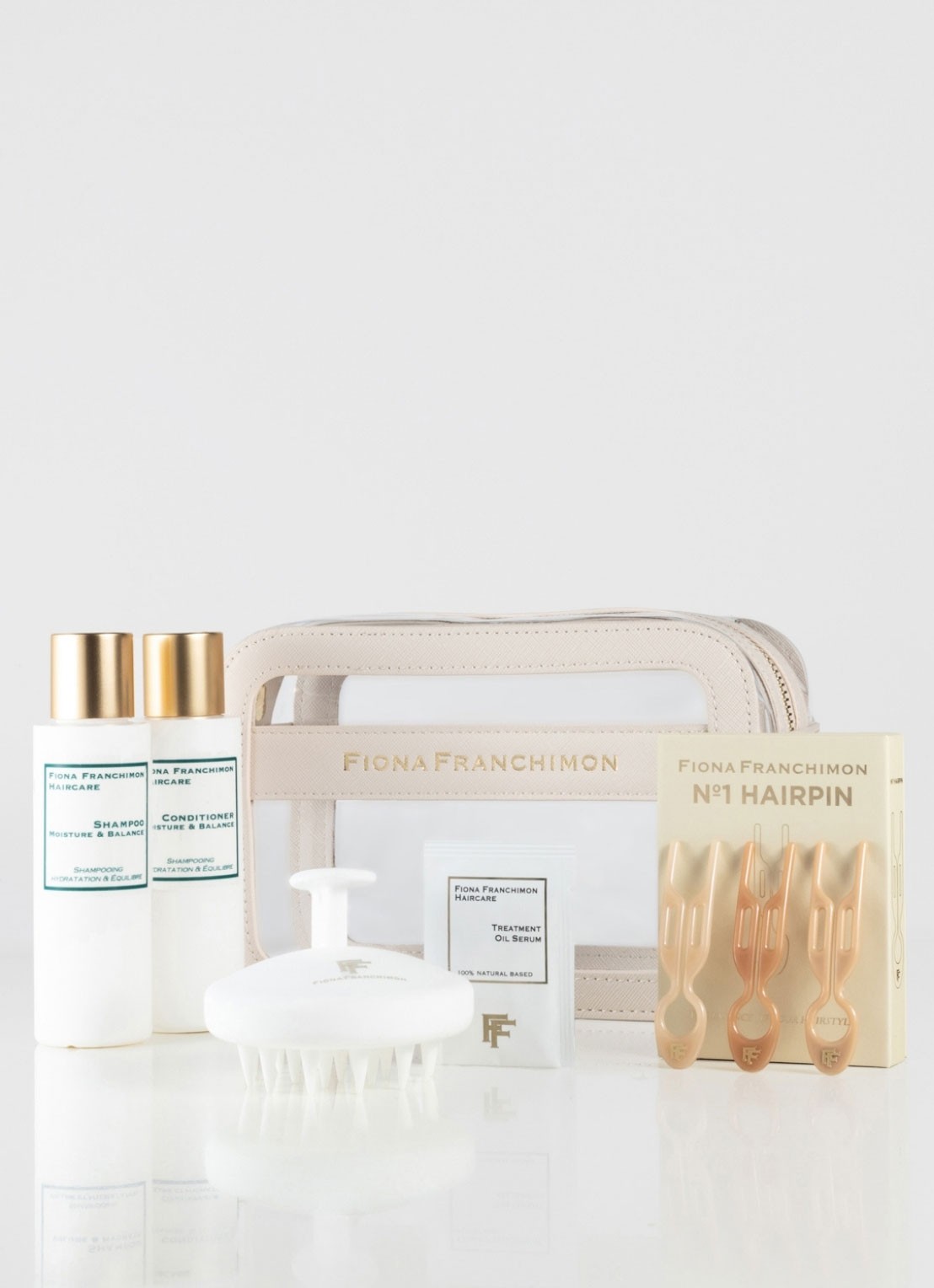 Fiona Franchimon Travel-Beautycase Moisture And Balance - haarverzorgingsset - voorkant undefined