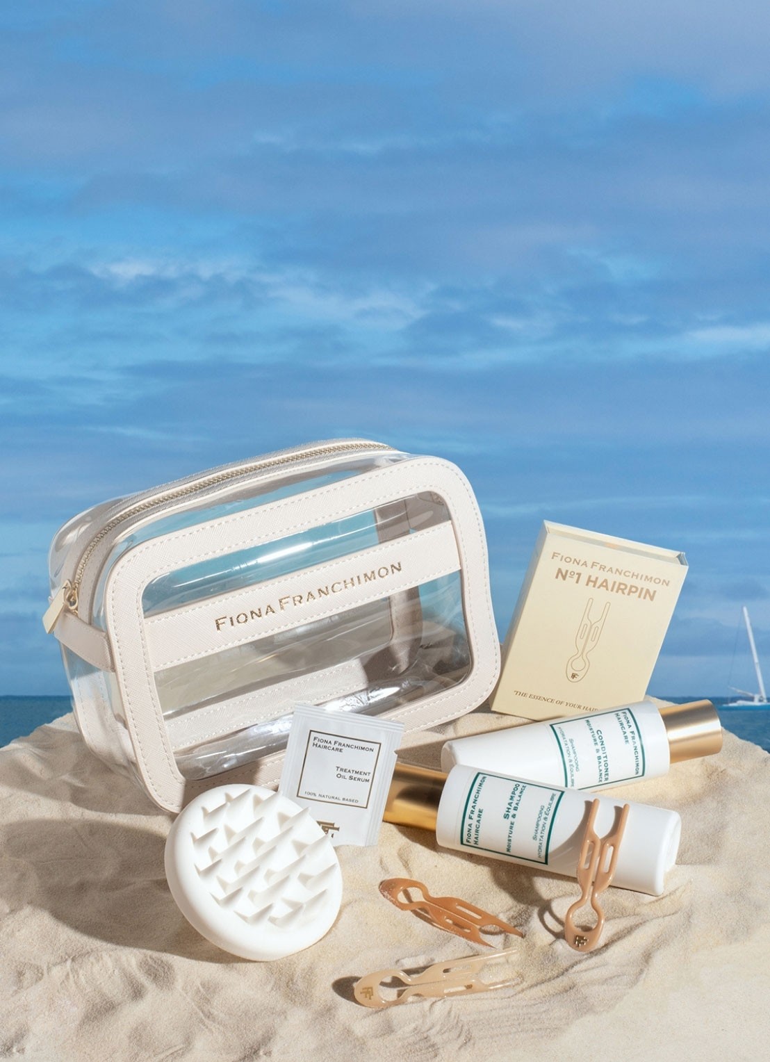 Fiona Franchimon Travel-Beautycase Moisture And Balance - haarverzorgingsset - voorkant 2 undefined