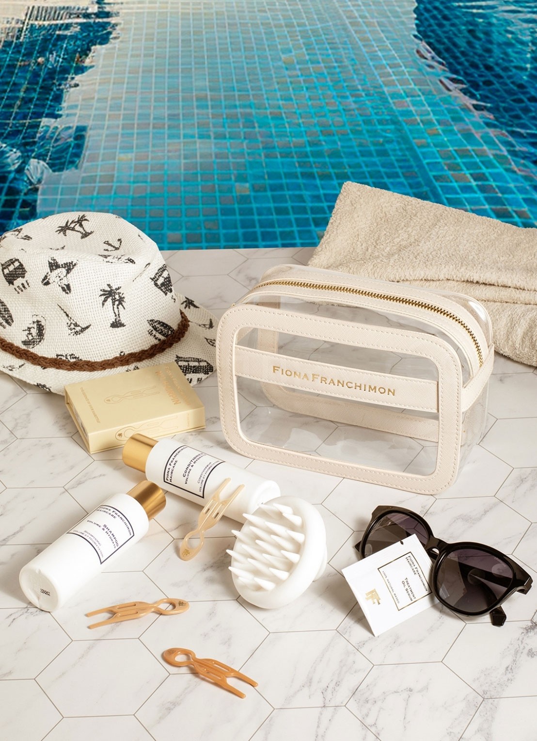 Fiona Franchimon Travel-Beautycase Volume And Hydrate - haarverzorgingsset - voorkant 2 undefined