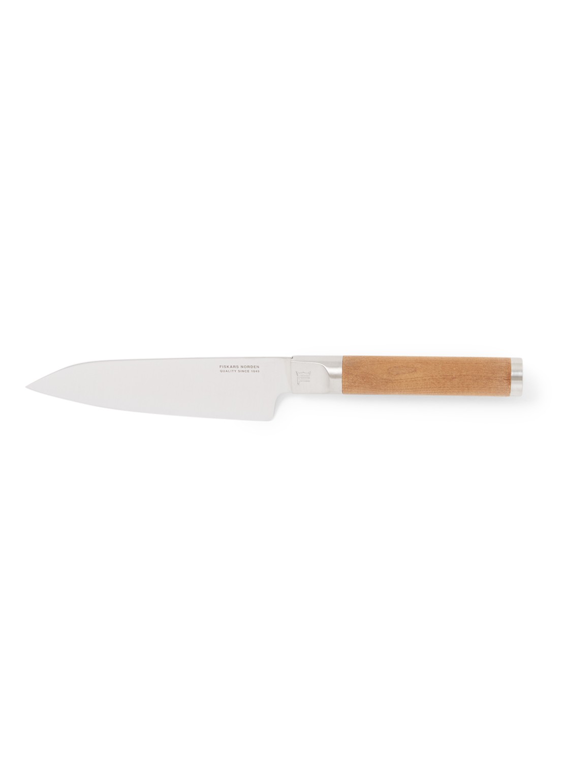 Fiskars Norden koksmes 24 cm - voorkant beige