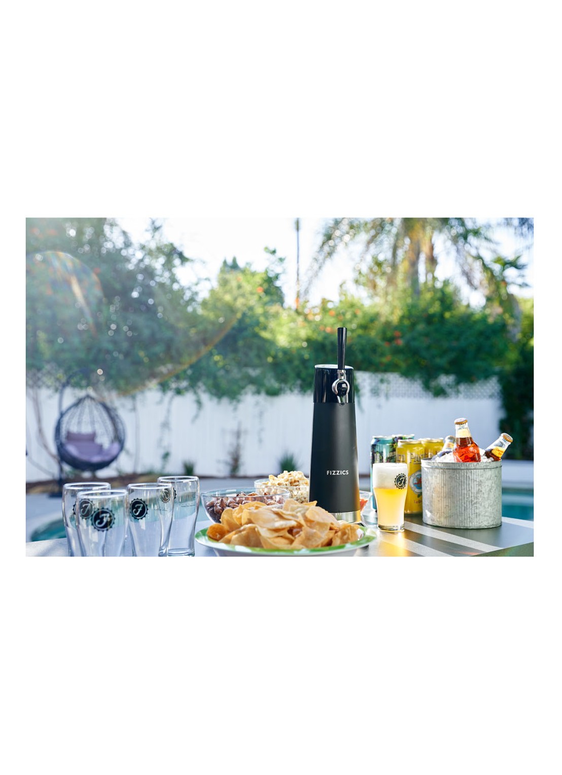 Fizzics DraftPour oplaadbare bier dispenser 45 cm - detail 5 zwart
