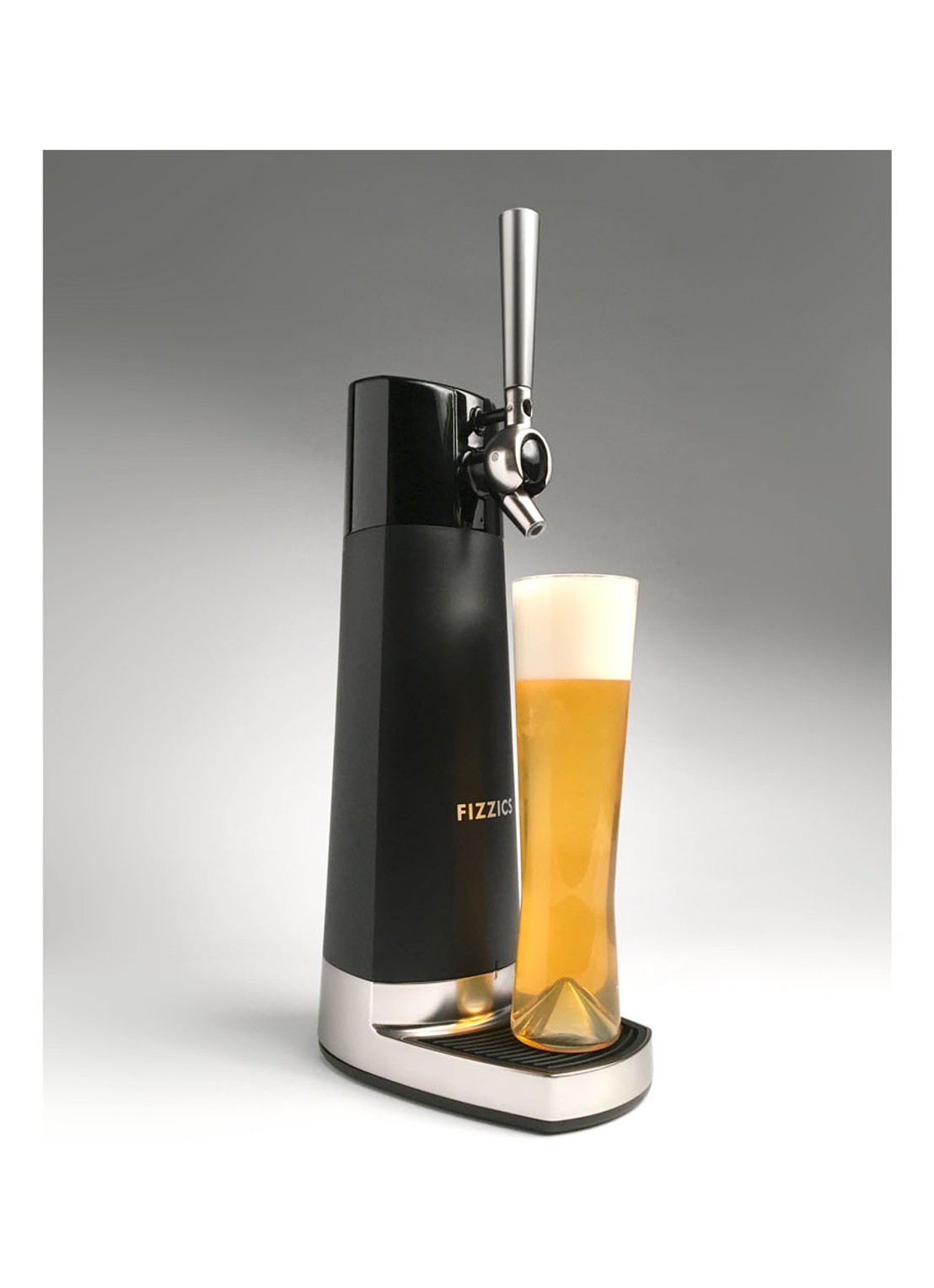 Fizzics DraftPour oplaadbare bier dispenser 45 cm - voorkant 7 zwart