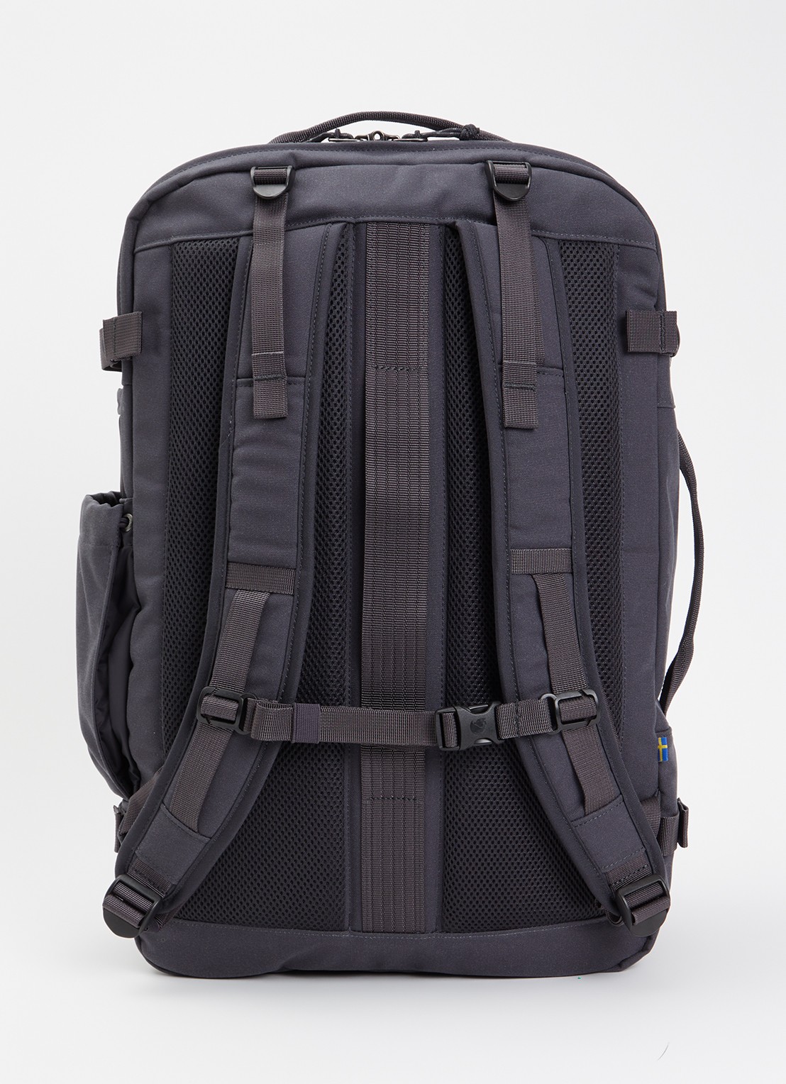Fjällräven Farden Carry-On rugzak met 17 inch laptopvak - achterkant antraciet