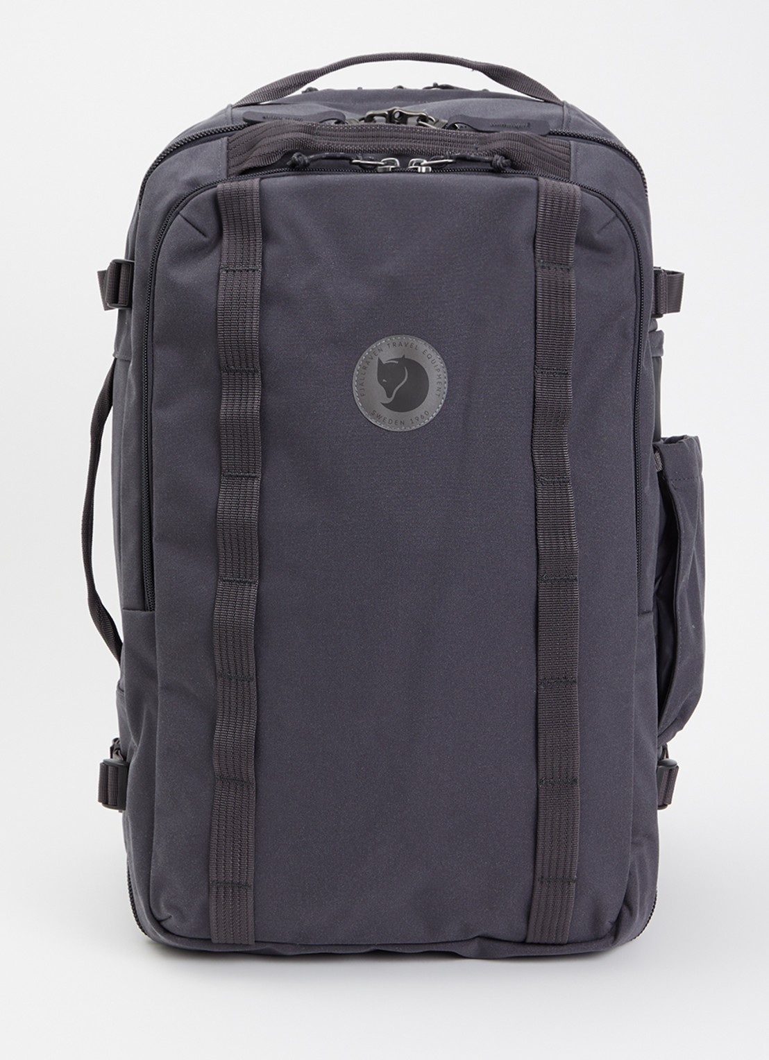 Fjällräven Farden Carry-On rugzak met 17 inch laptopvak - voorkant 2 antraciet