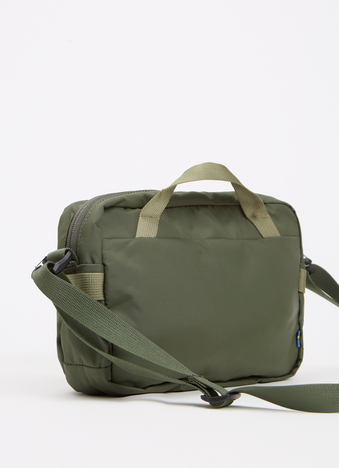 Fjällräven High Coast crossbodytas met logo - achterkant 4 bronsgroen