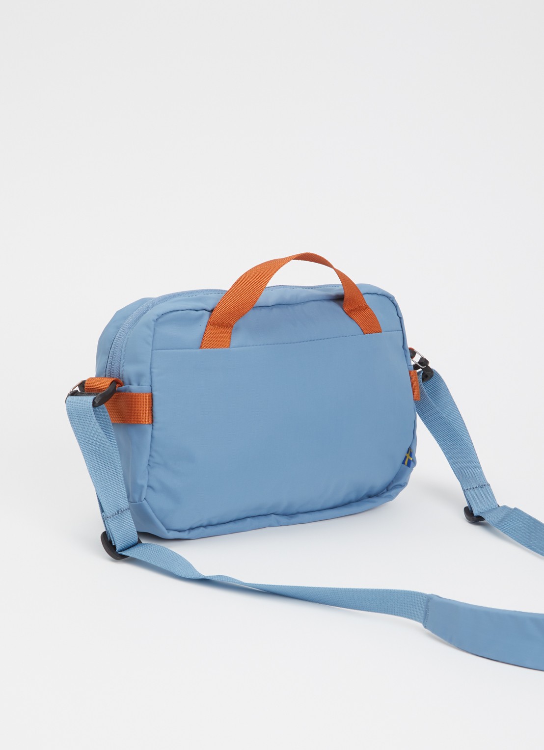 Fjällräven High Coast crossbodytas met logo - achterkant 4 blauwgrijs