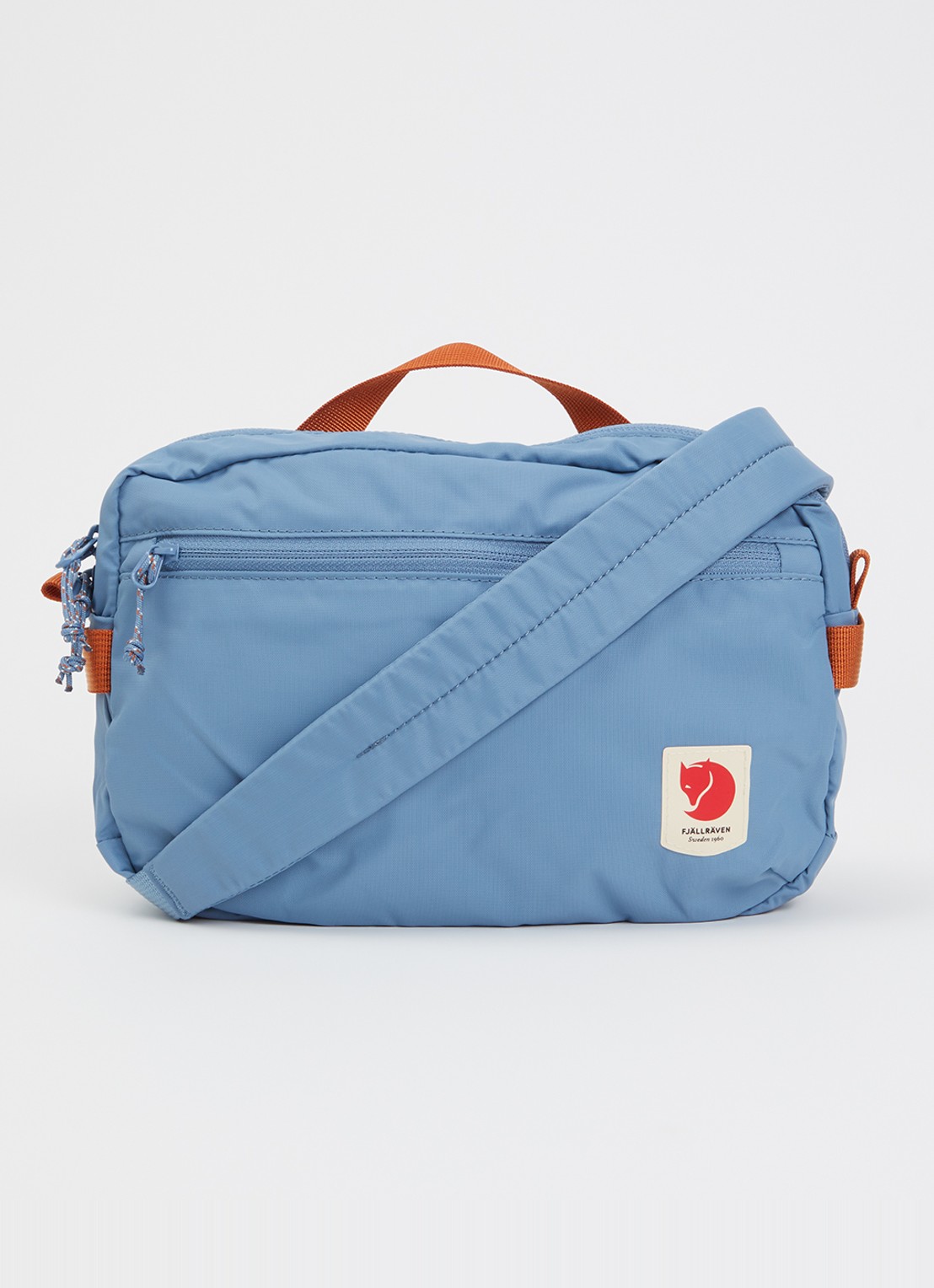 Fjällräven High Coast crossbodytas met logo - voorkant 5 blauwgrijs