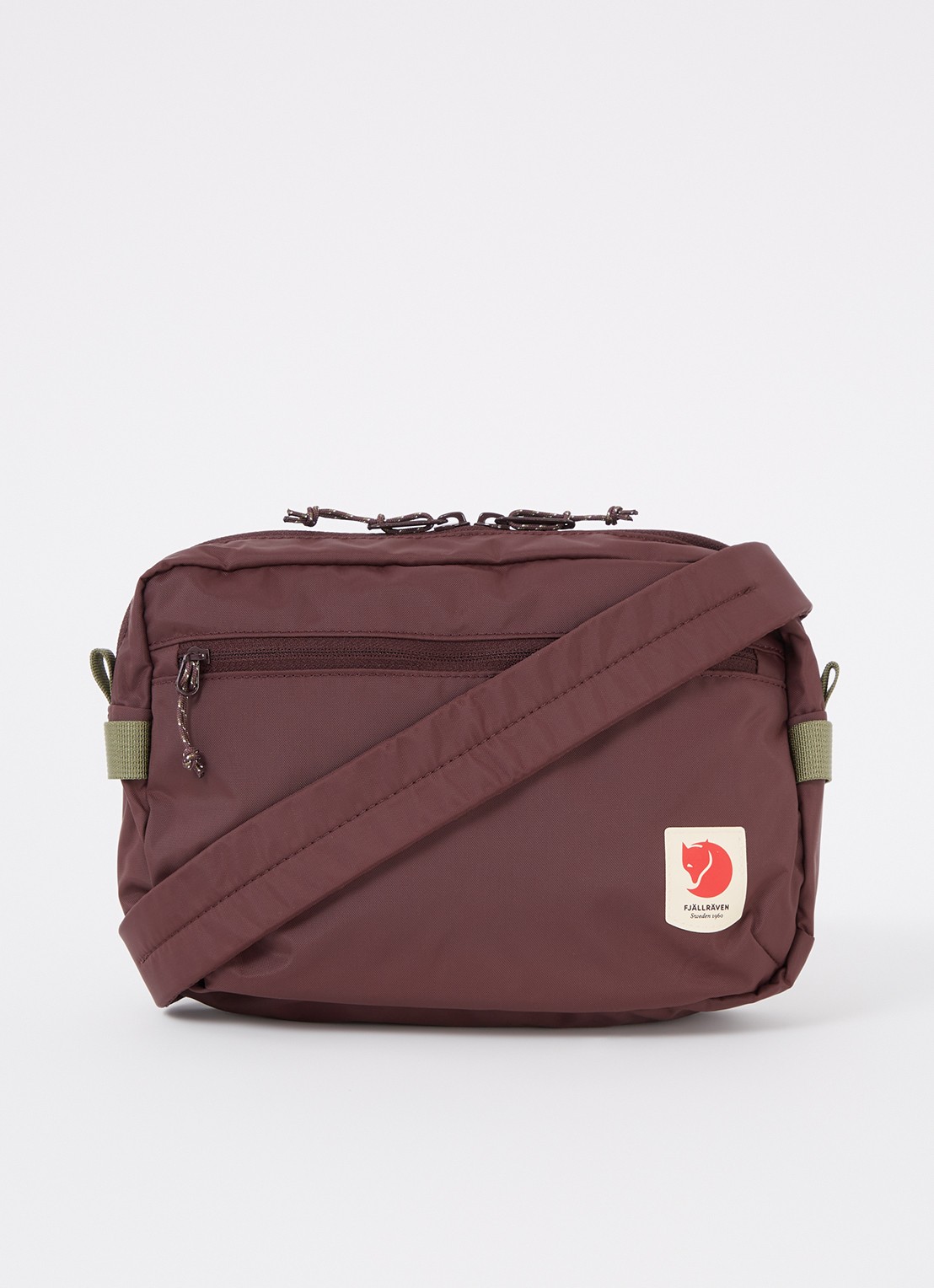 Fjällräven High Coast crossbodytas met logo - voorkant 4 aubergine