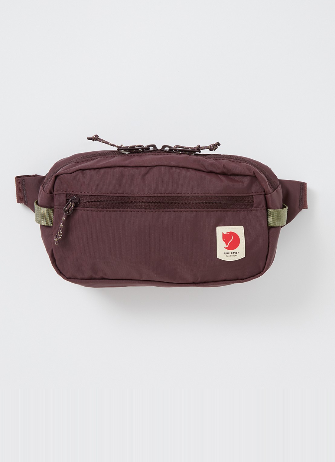 Fjällräven High Coast heuptas met logo - voorkant aubergine