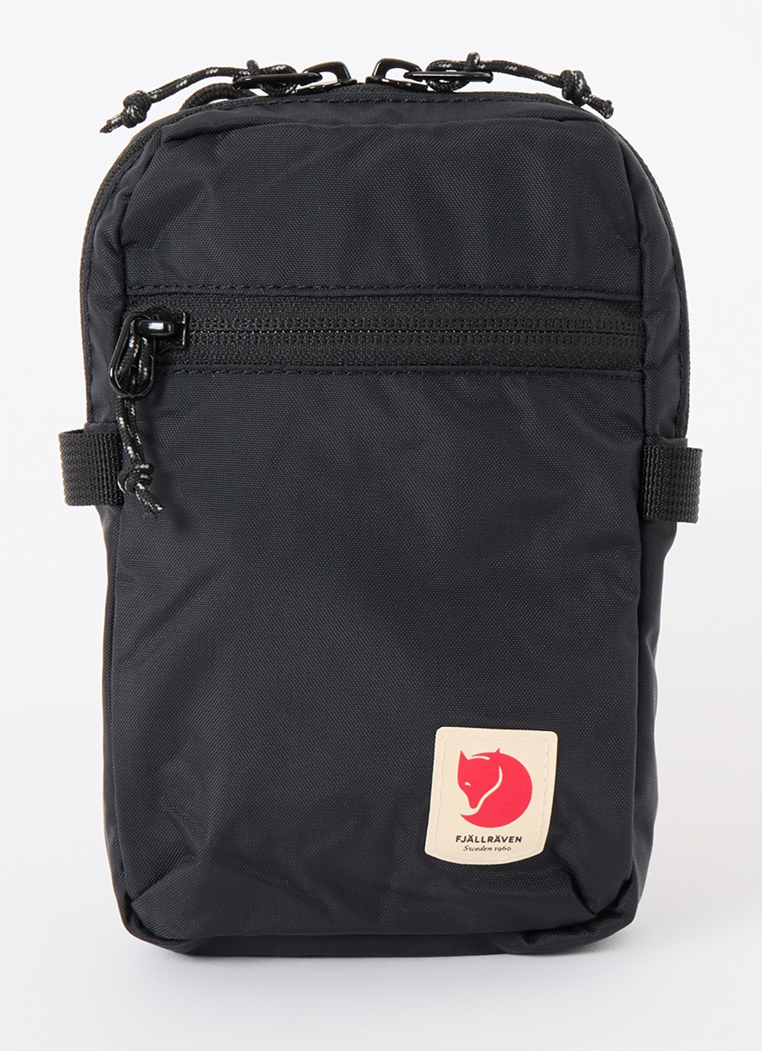 Fjällräven High Coast Pocket crossbodytas met logo - voorkant 3 zwart