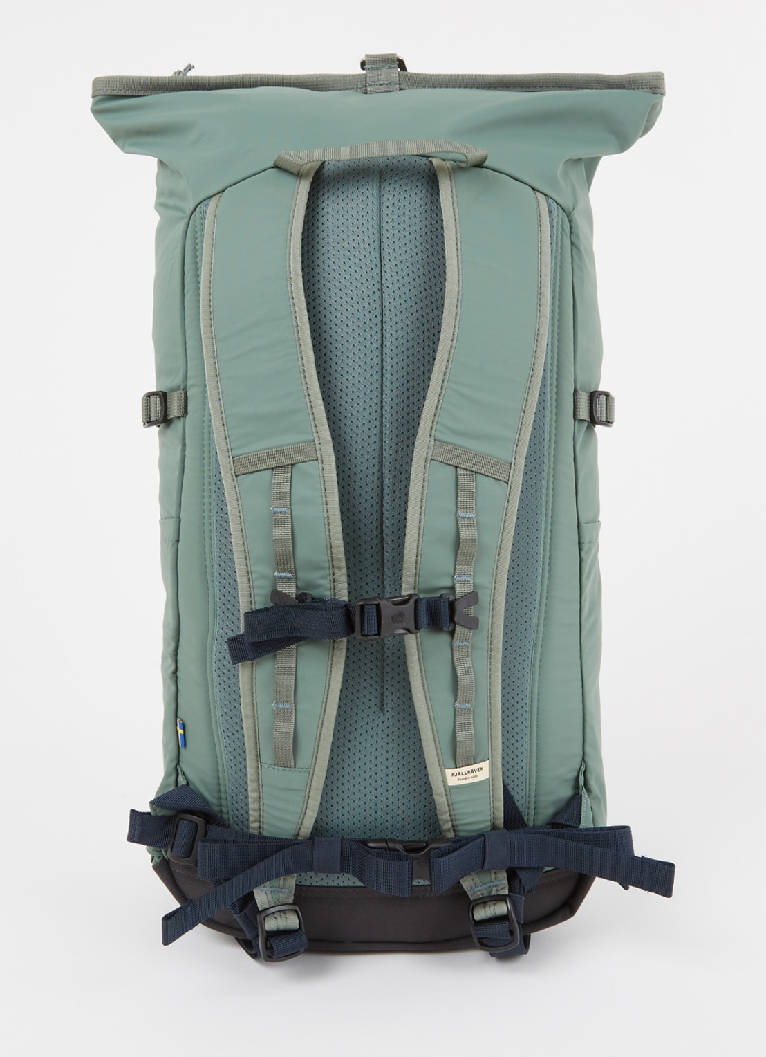 Fjällräven High Coast rugzak met 14 inch laptopvak - unisex - achterkant olijfgroen