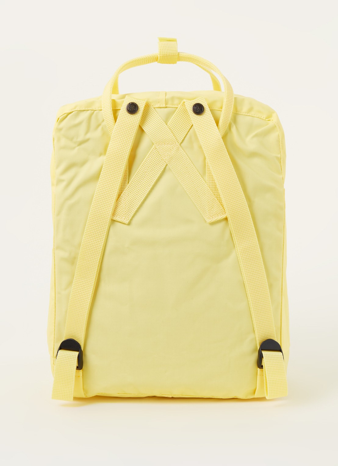 Fjällräven Kånken Original rugzak met 15 inch laptopvak - achterkant 2 lichtgeel
