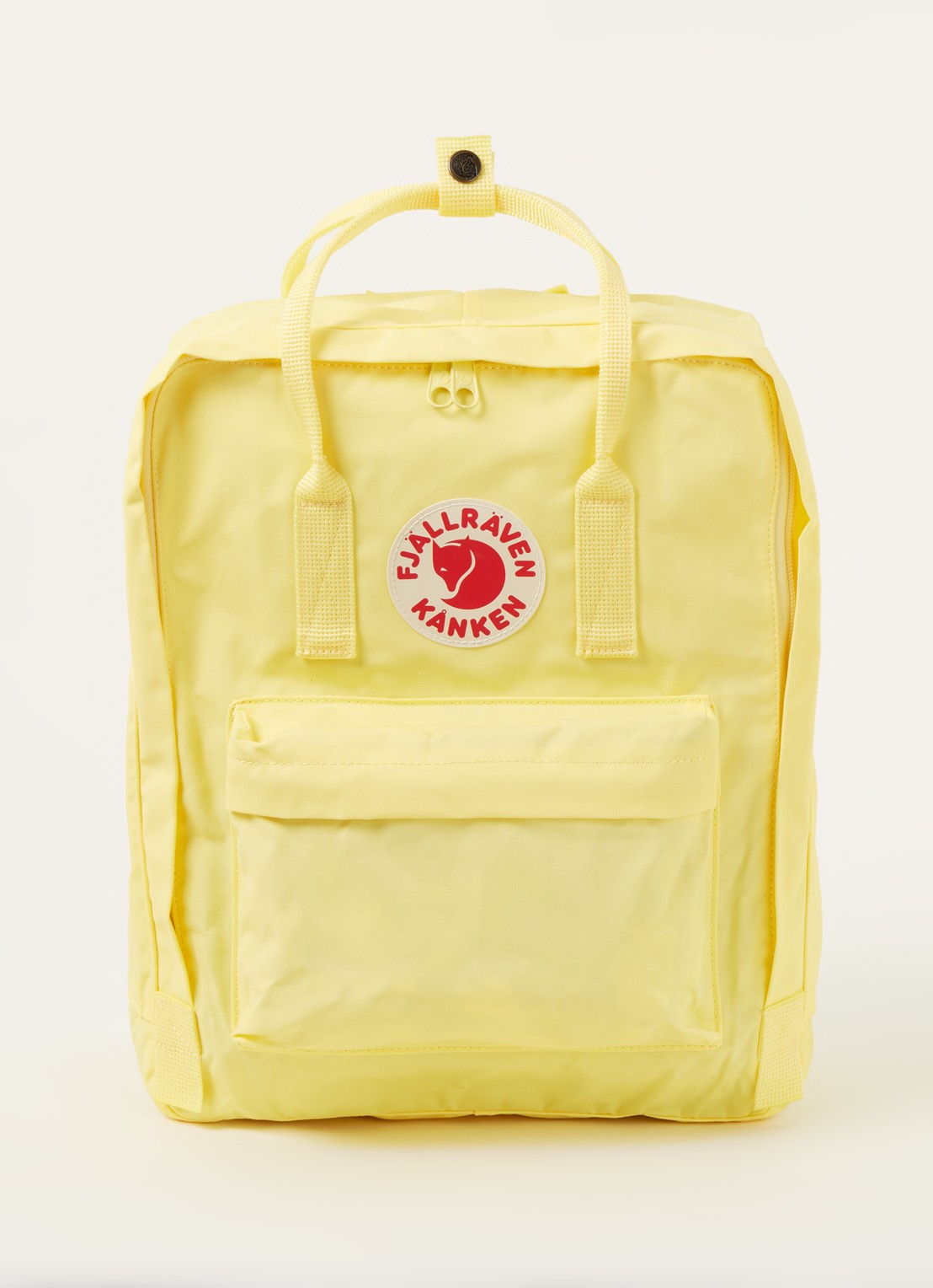 Fjällräven Kånken Original rugzak met 15 inch laptopvak - voorkant lichtgeel