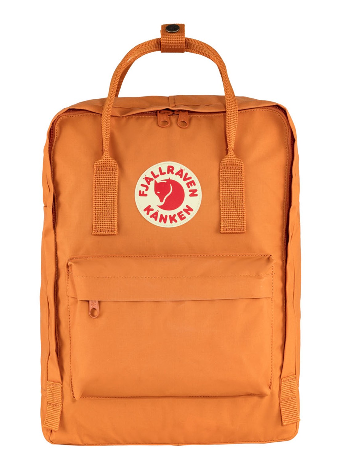 Fjällräven Kånken Original rugzak met 15 inch laptopvak - voorkant 4 orange
