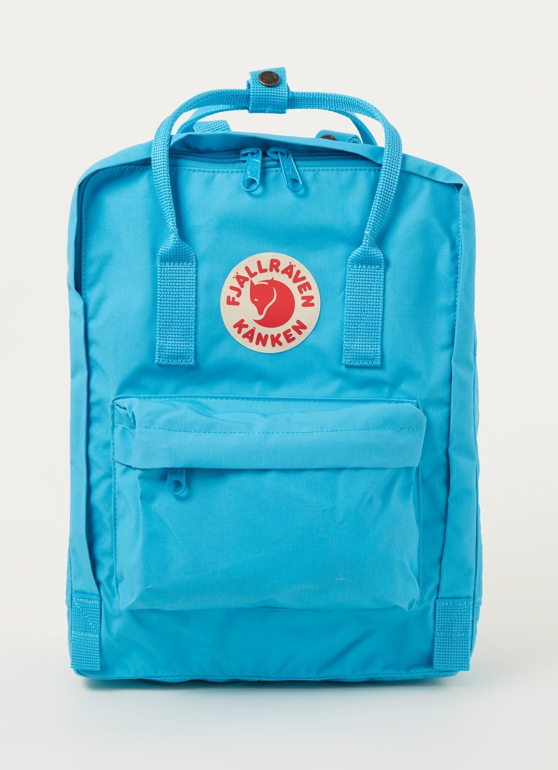 Fjällräven Kånken Original rugzak met 15 inch laptopvak - voorkant turquoise