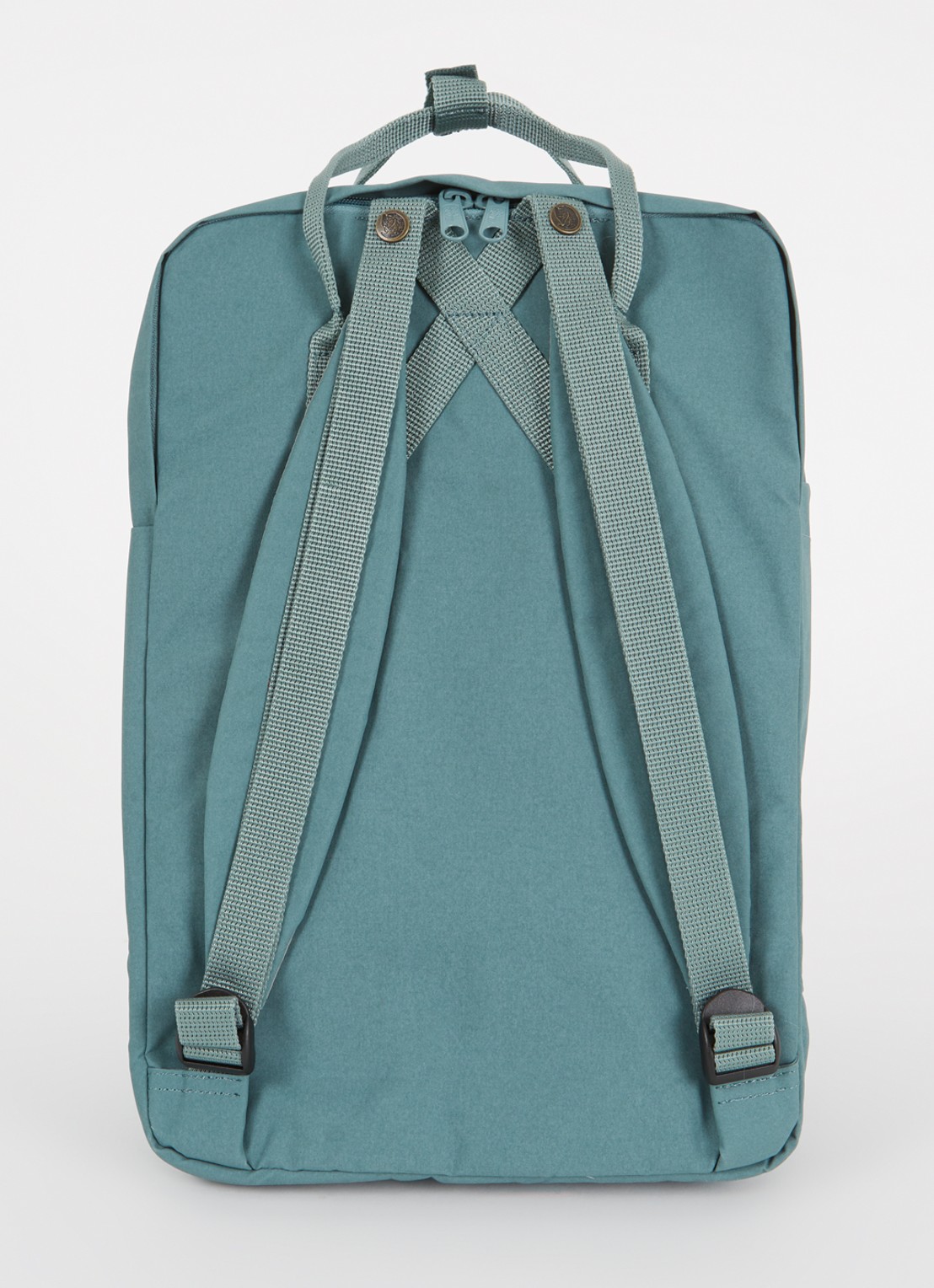 Fjällräven Kånken rugzak met 17 inch laptopvak  - achterkant zeegroen