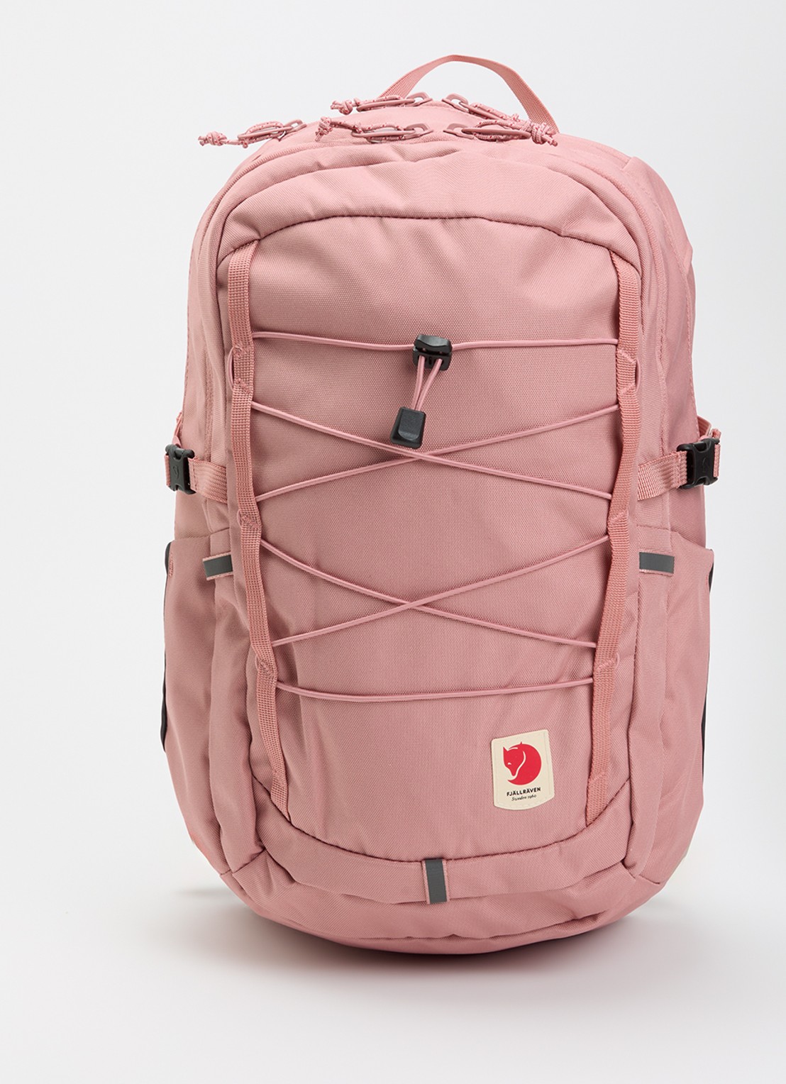 Fjällräven Skule 20 rugzak met 13 inch laptopvak - voorkant zalmroze