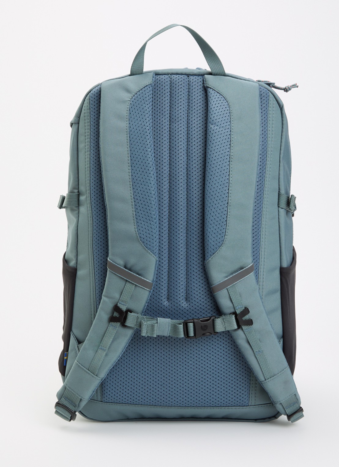 Fjällräven Skule 20 rugzak met 13 inch laptopvak - achterkant petrol