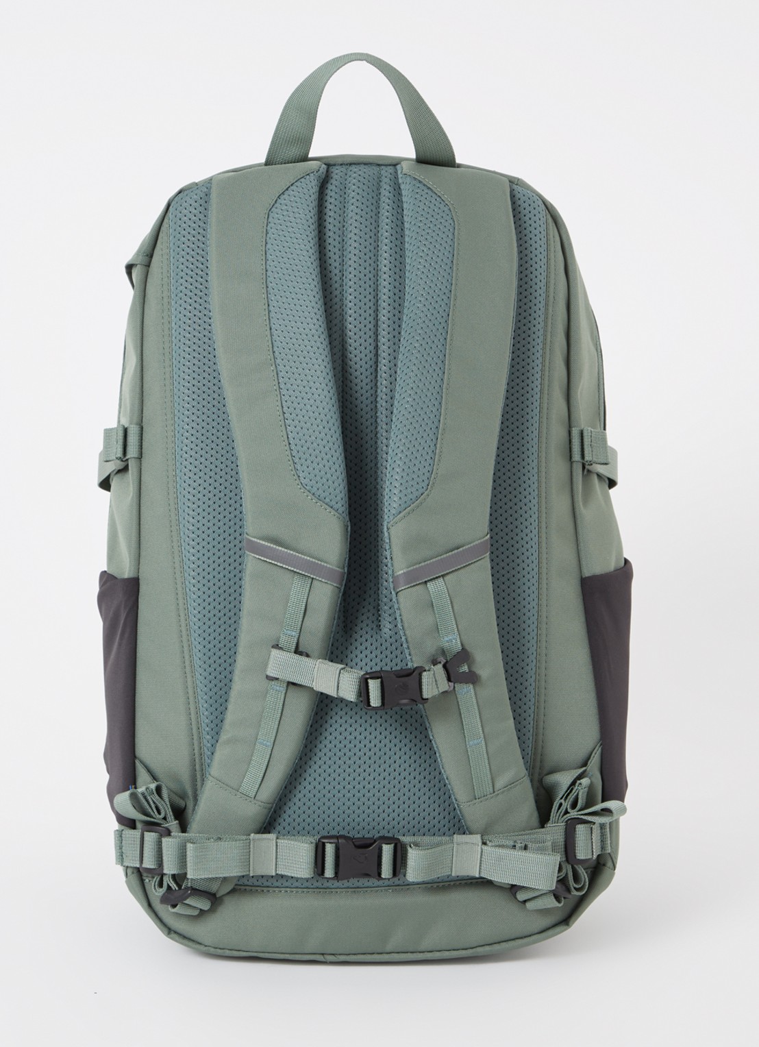 Fjällräven Skule 28 rugzak met 15 inch laptopvak - achterkant 3 olijfgroen