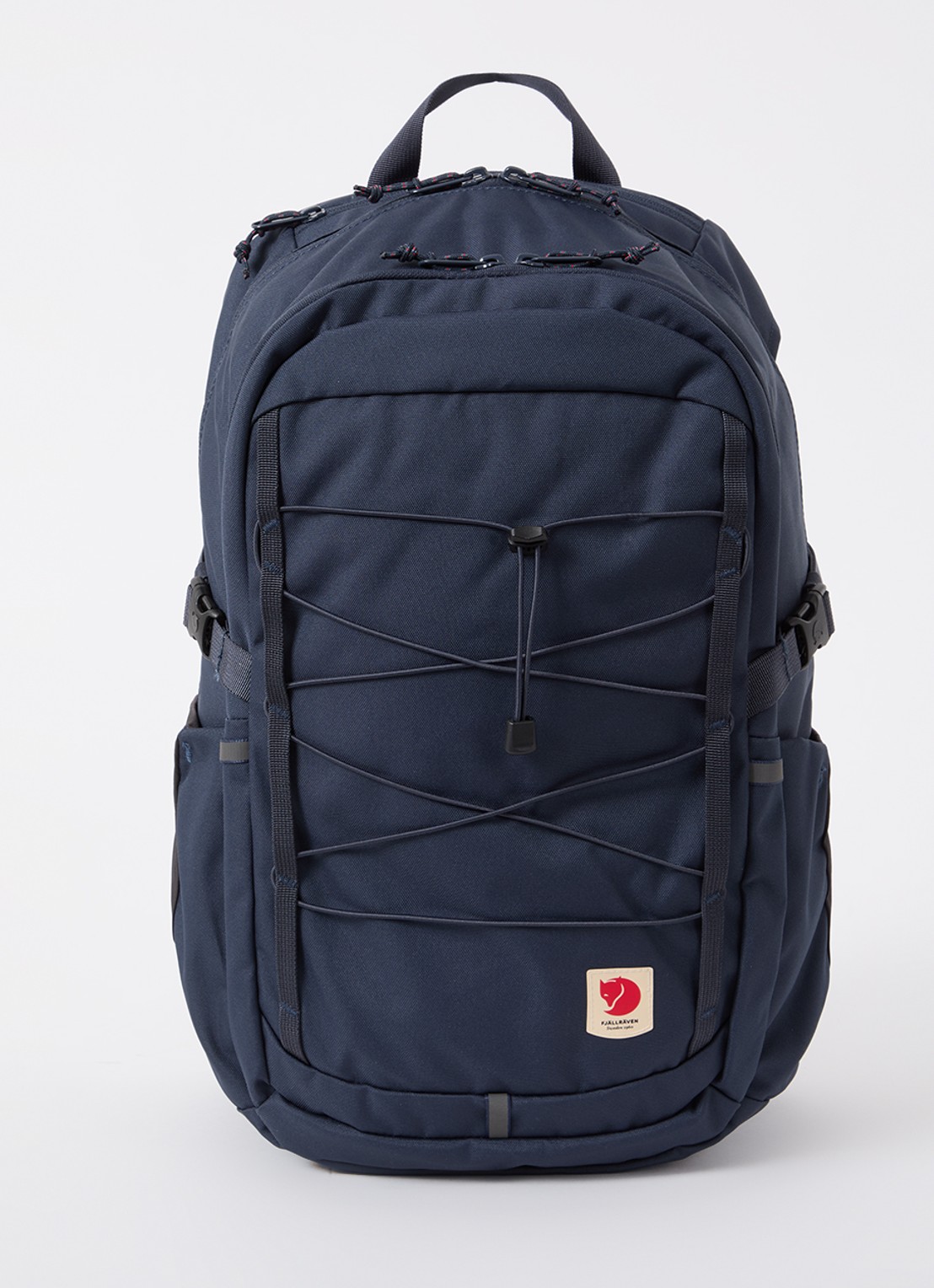 Fjällräven Skule 28 rugzak met 15 inch laptopvak - voorkant 3 donkerblauw