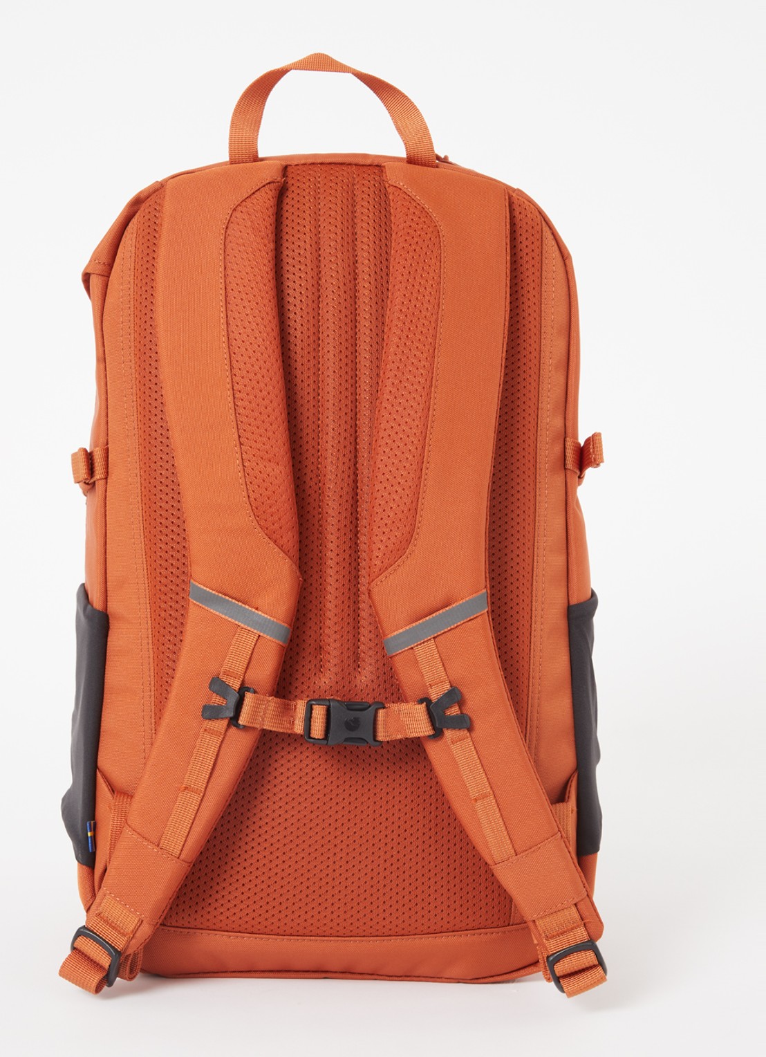 Fjällräven Skule rugzak met  13 inch laptopvak  - achterkant oranjerood
