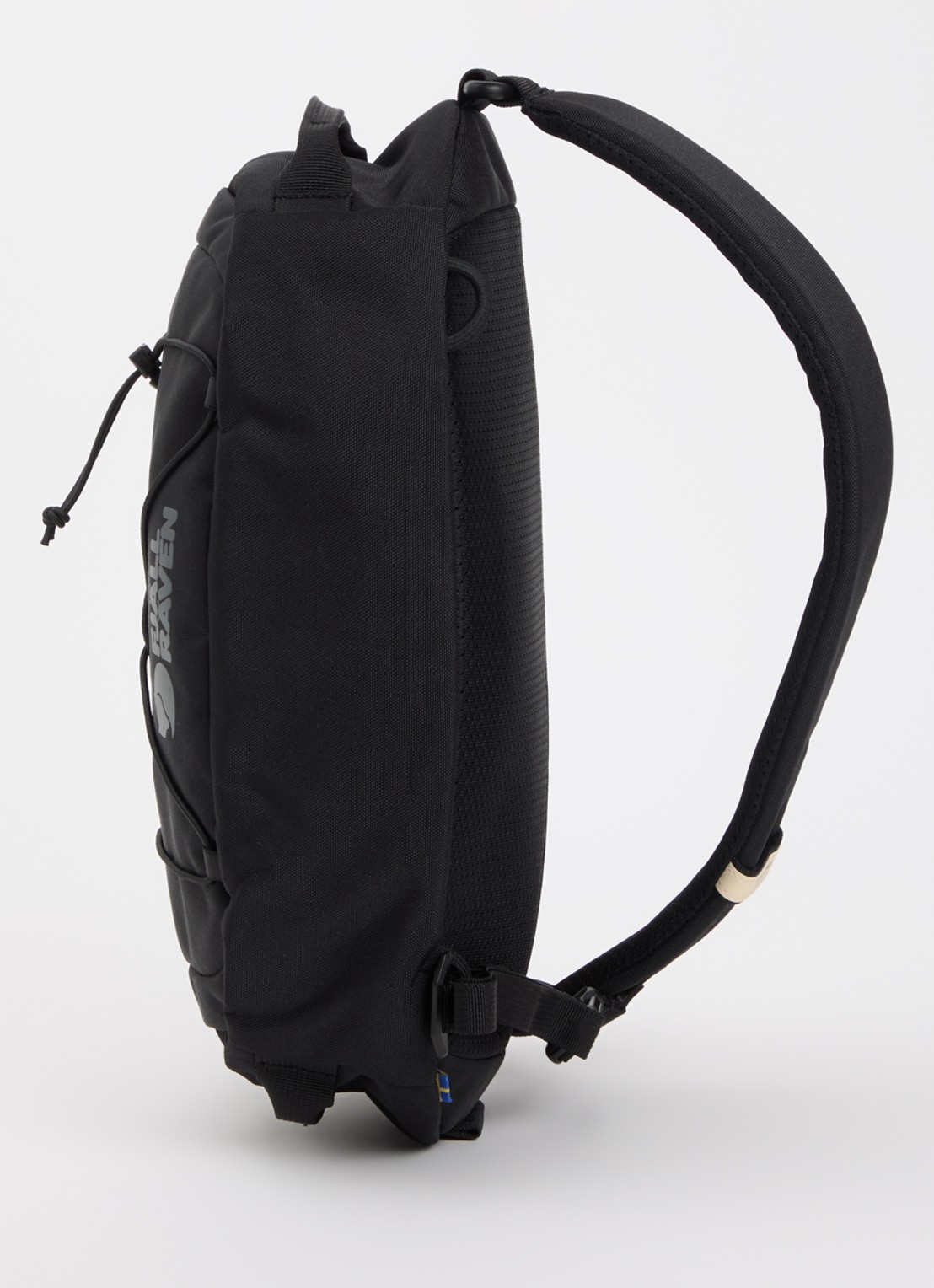 Fjällräven Skule Sling 6 crossbodytas met verstelbare schouderriem - detail zwart