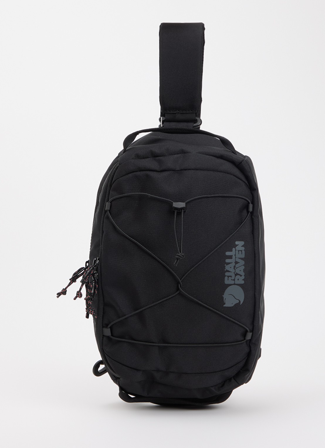 Fjällräven Skule Sling 6 crossbodytas met verstelbare schouderriem - voorkant 5 zwart