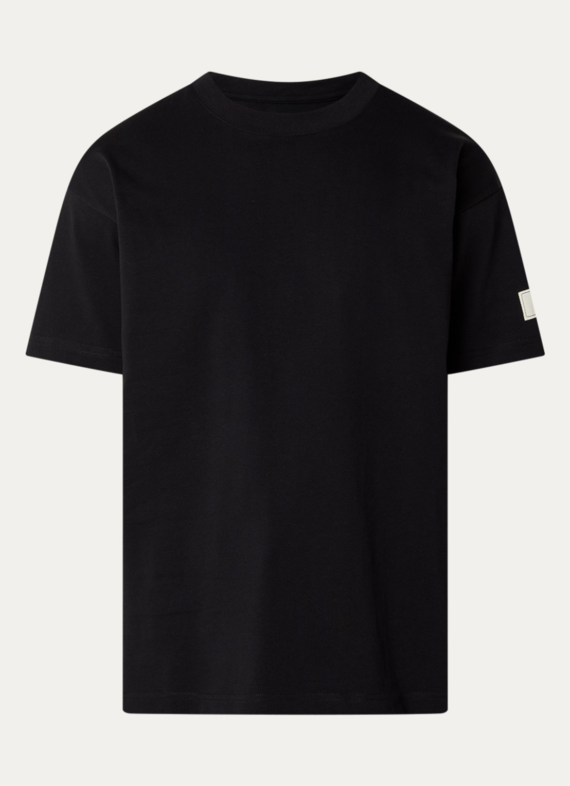 FLÂNEUR Atelier T-shirt met logo - voorkant 2 zwart