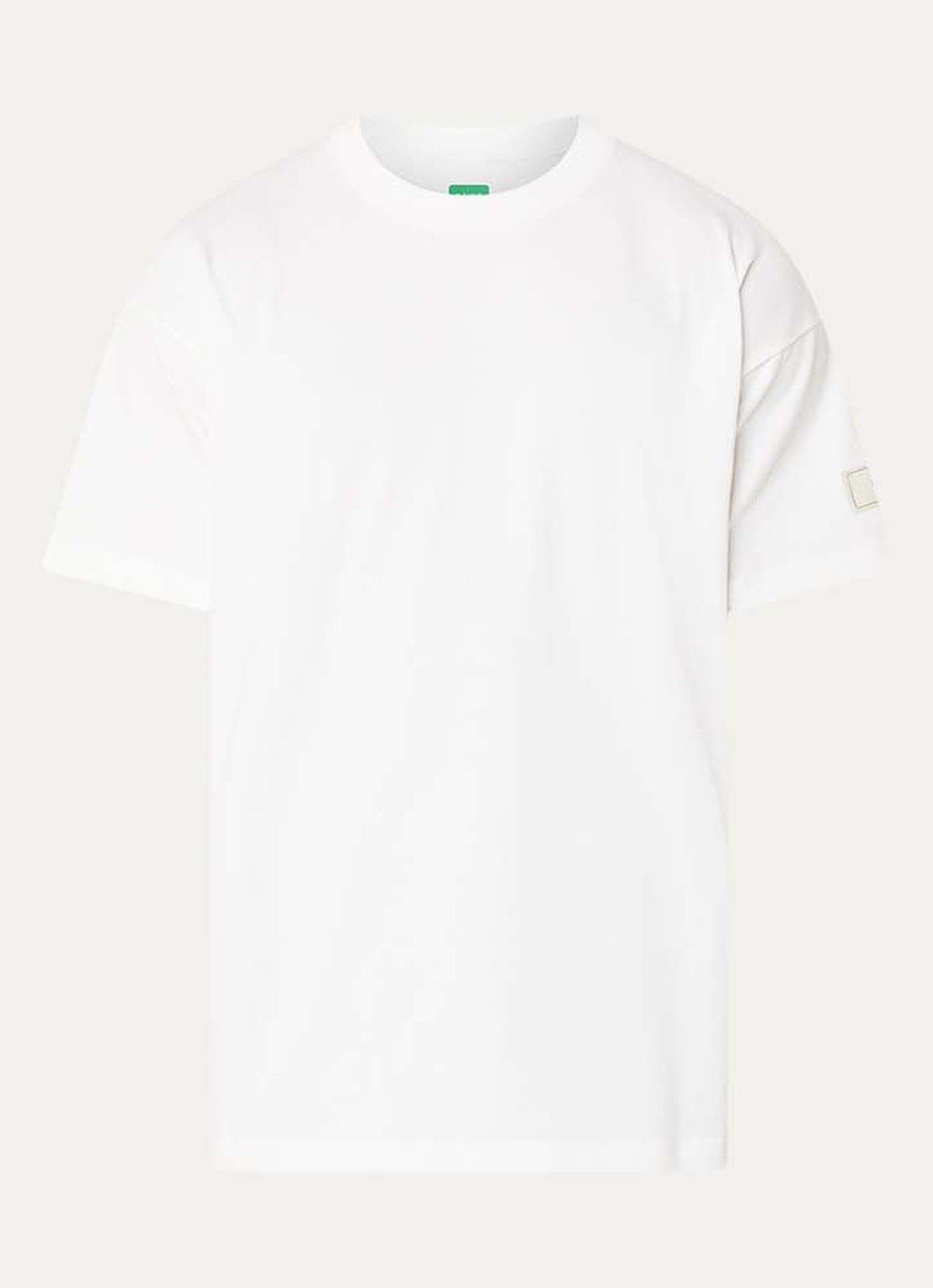 FLÂNEUR Atelier T-shirt met logo - voorkant 3 wit