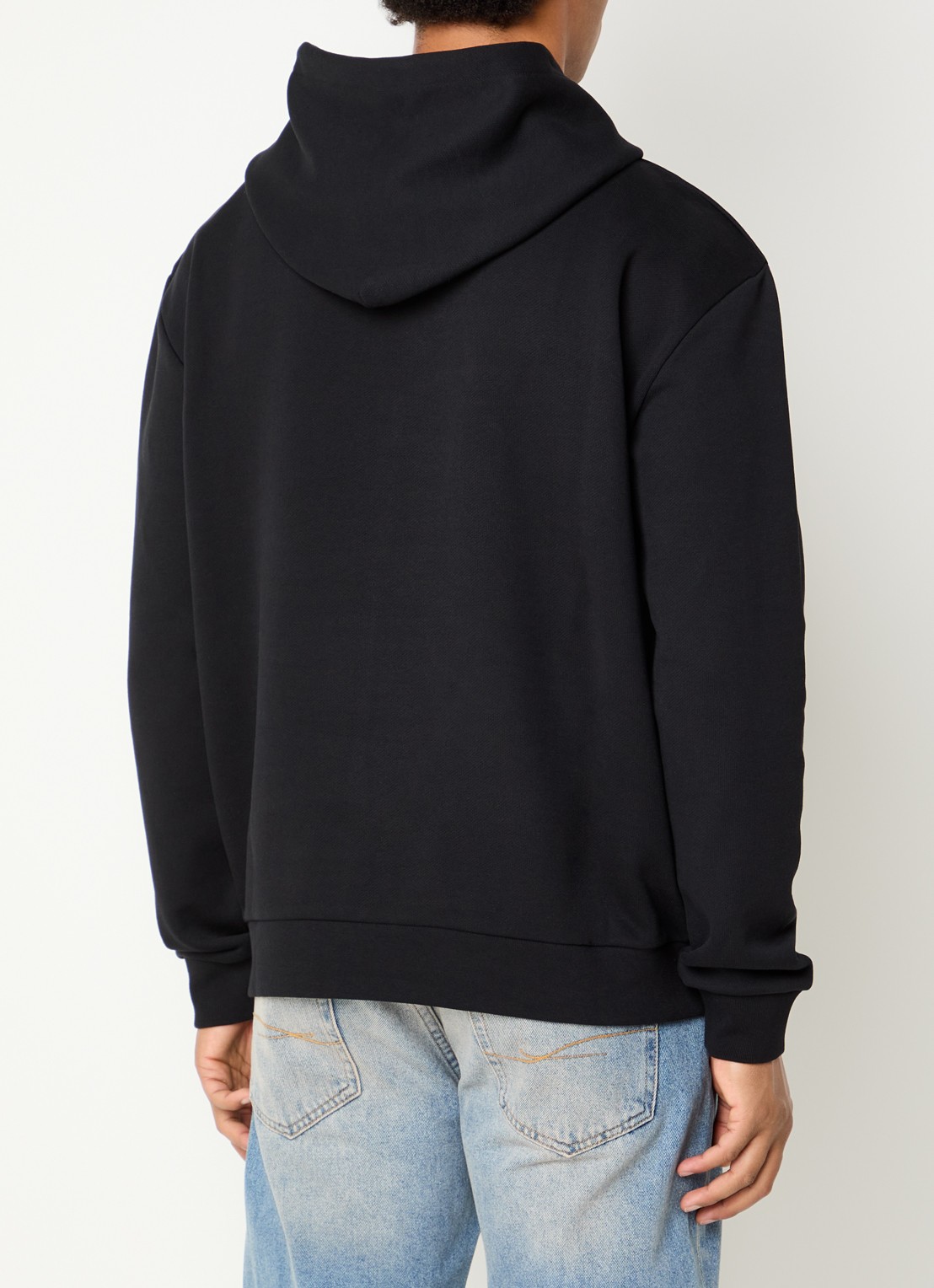 FLÂNEUR Hoodie met logoprint - achterkant zwart