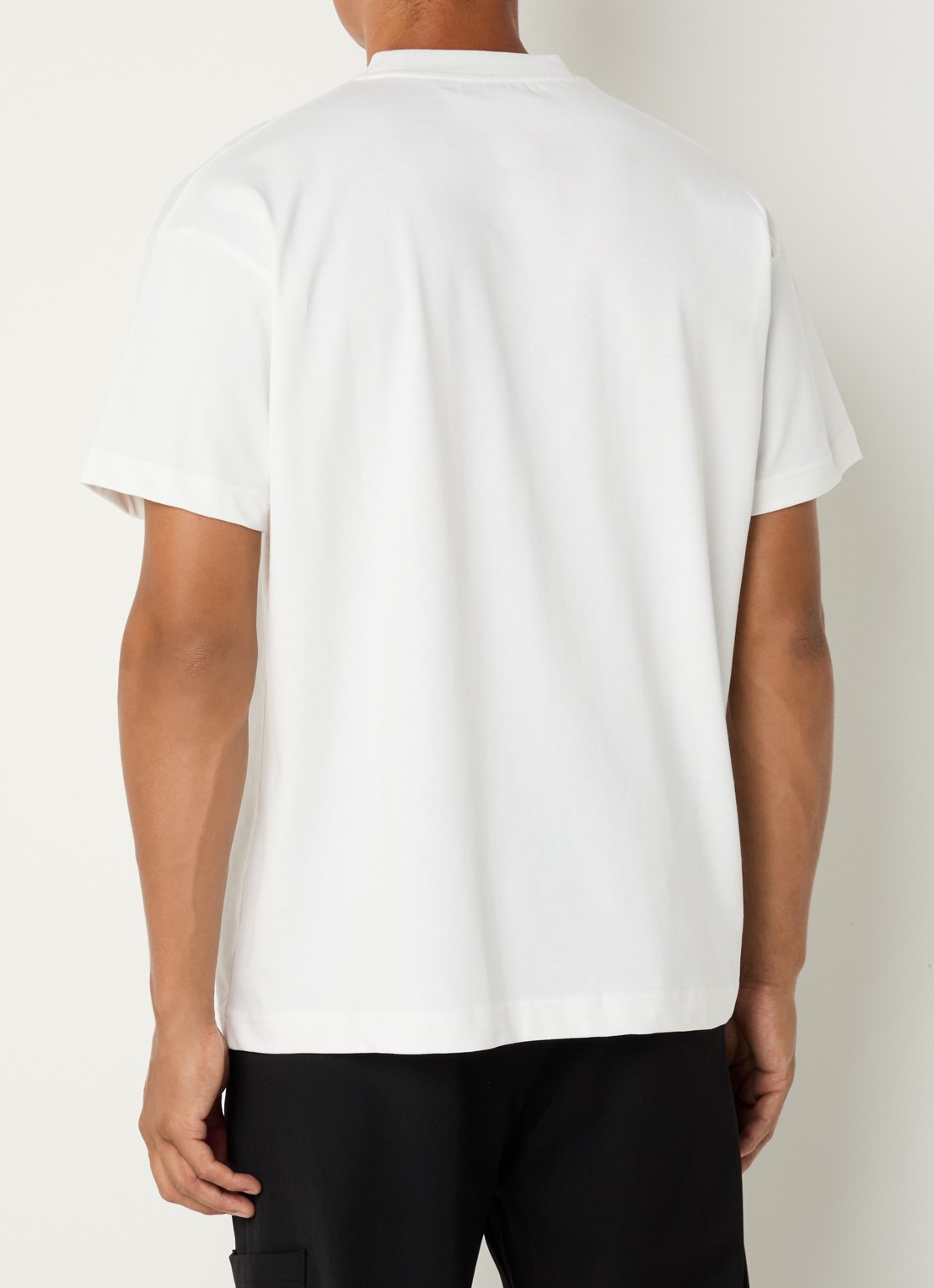 FLÂNEUR T-shirt met logoprint - achterkant 3 wit