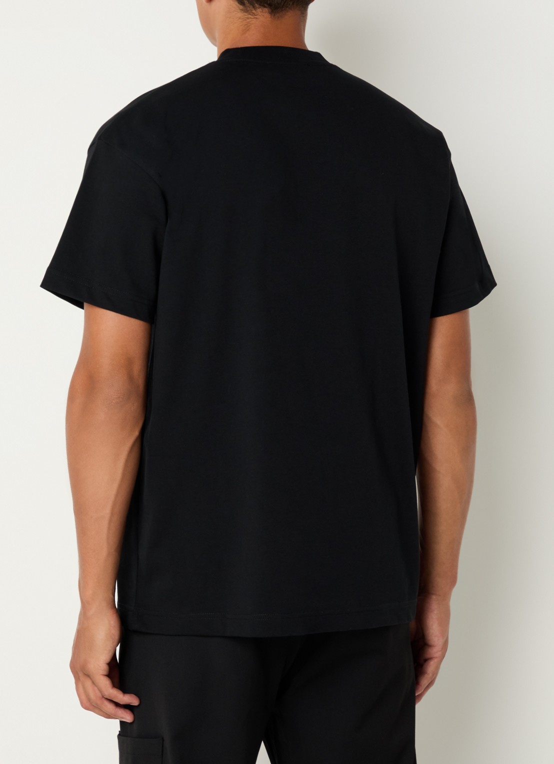 FLÂNEUR T-shirt met logoprint - achterkant zwart